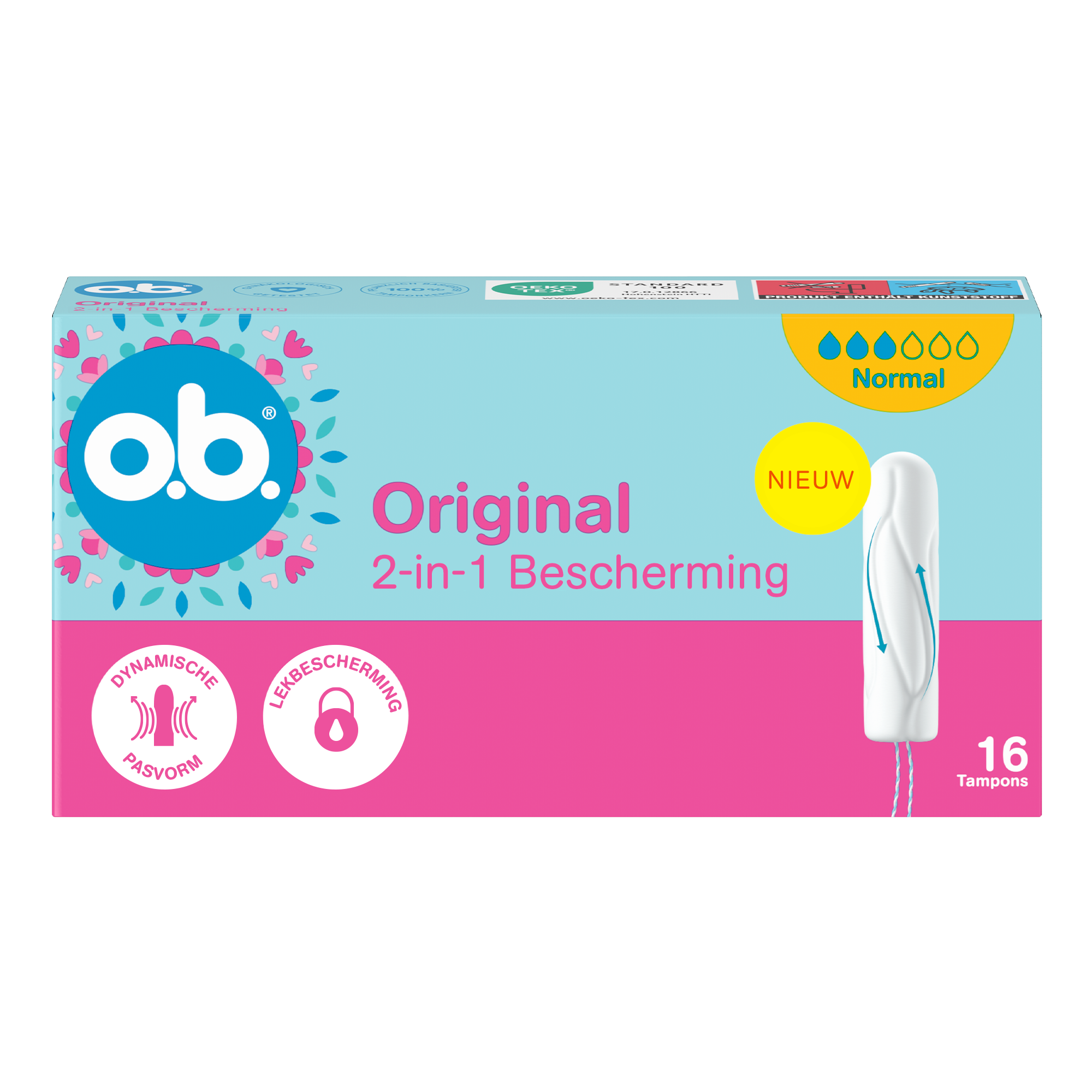o.b.® Original Dynamic Fit Normal Tampons 16 Stuks