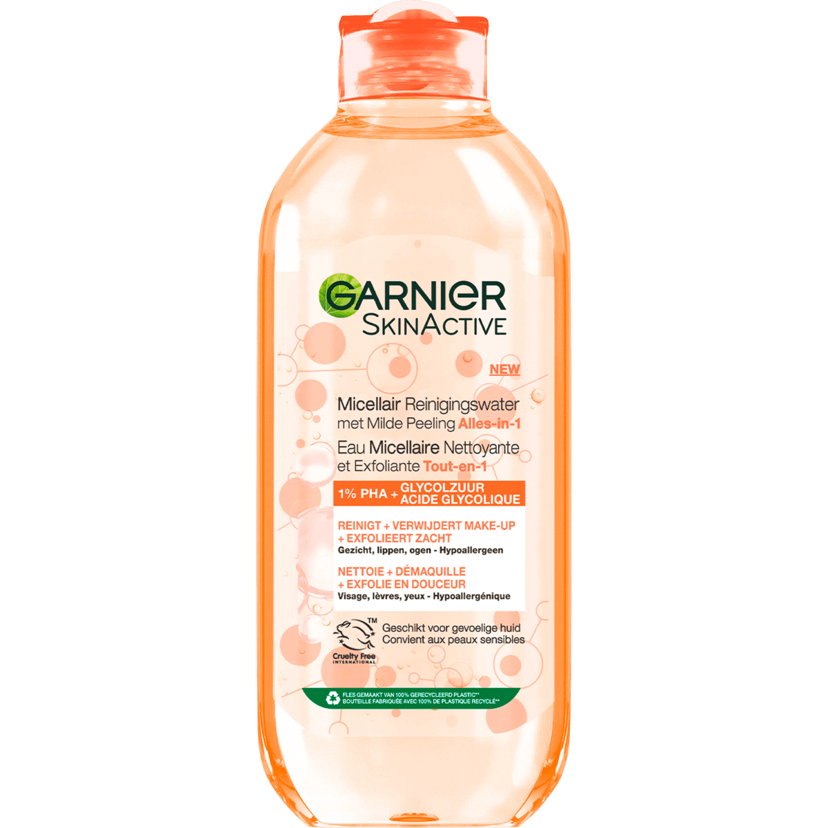 Garnier SkinActive Micellair Reinigingswater Milde Peeling Alles-in-1 400 ML