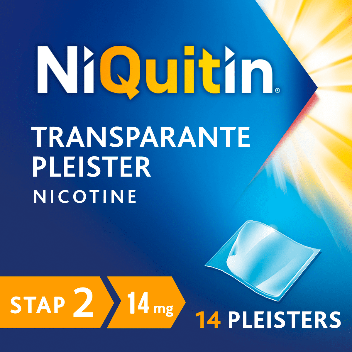 NiQuitin Clear Pleisters 14 MG Stoppen met Roken 14 stuks