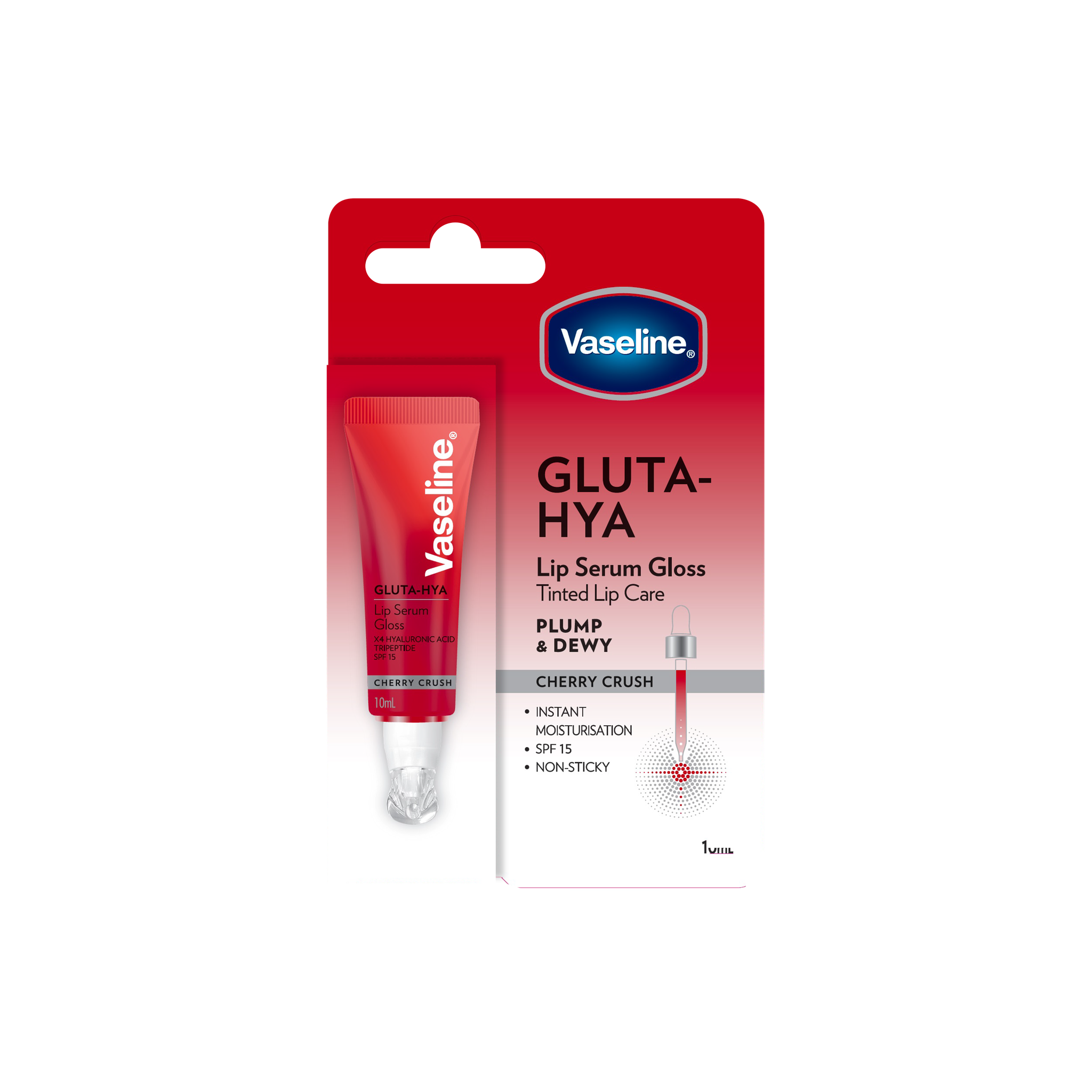 Vaseline Gluta-Hya Lip Serum Gloss Cherry Crush 10 ML