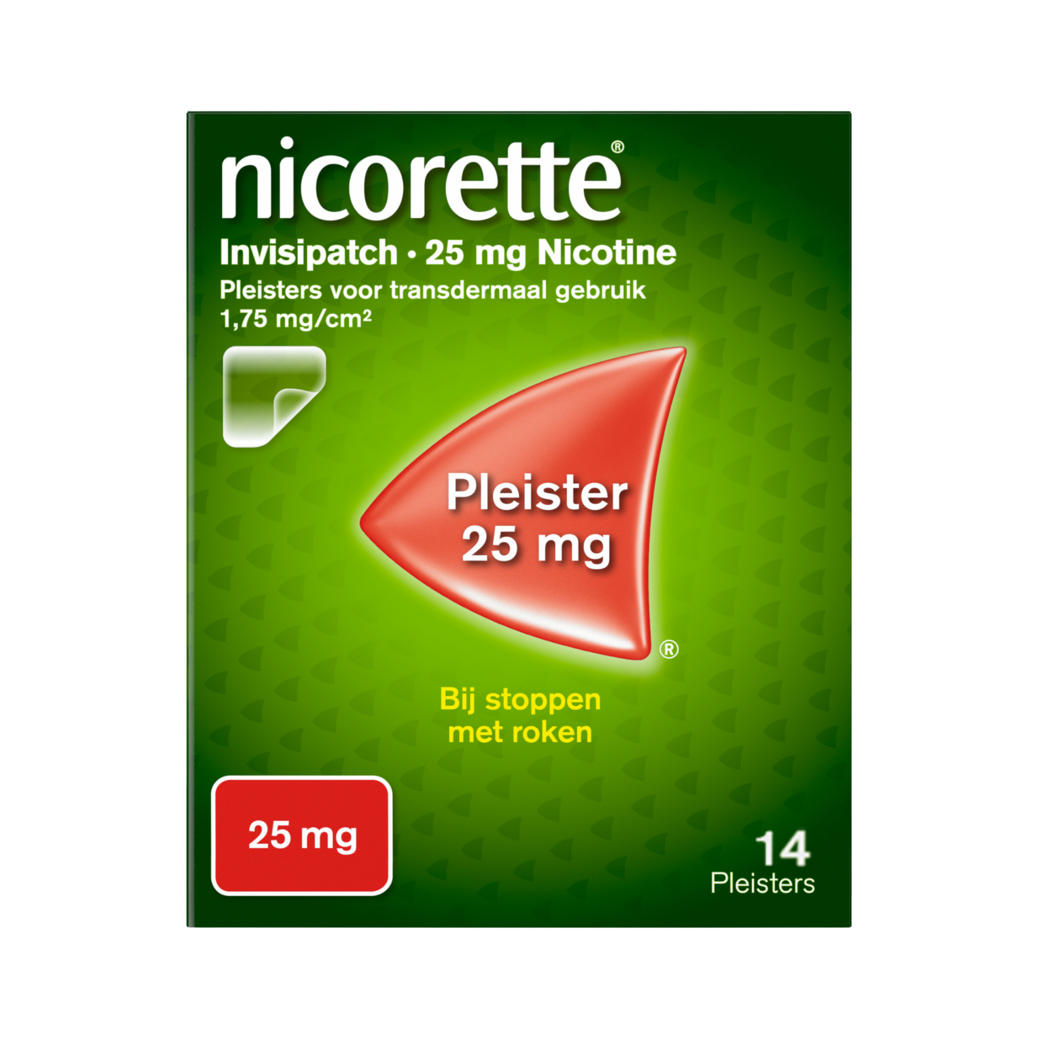 Nicorette Pleister Stoppen met Roken 25 MG Nicotine 14 Stuks