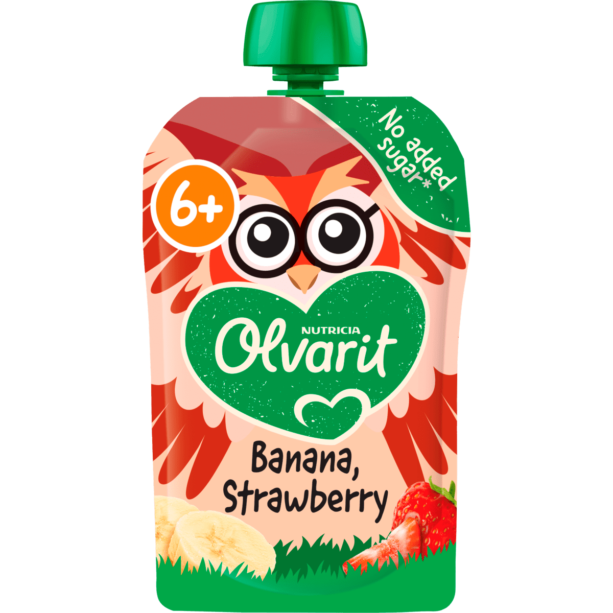 Olvarit Knijpfruit Banaan Aardbei 6+ Maanden 100 gram