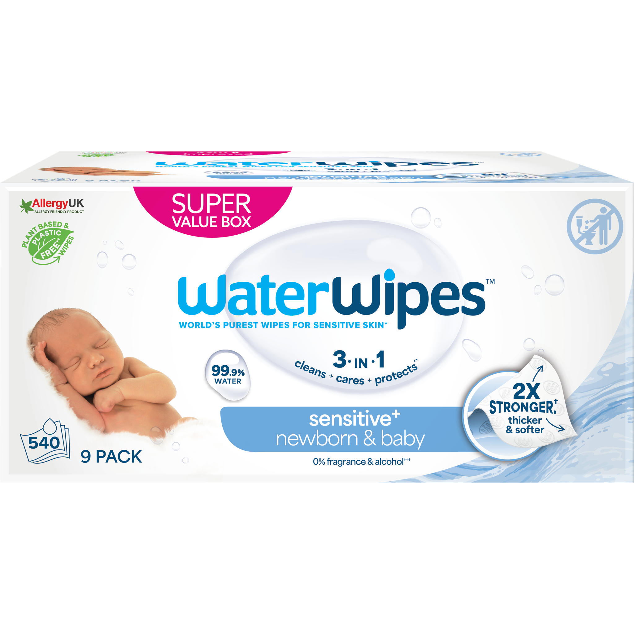 WaterWipes Billendoekjes 9x60 stuks