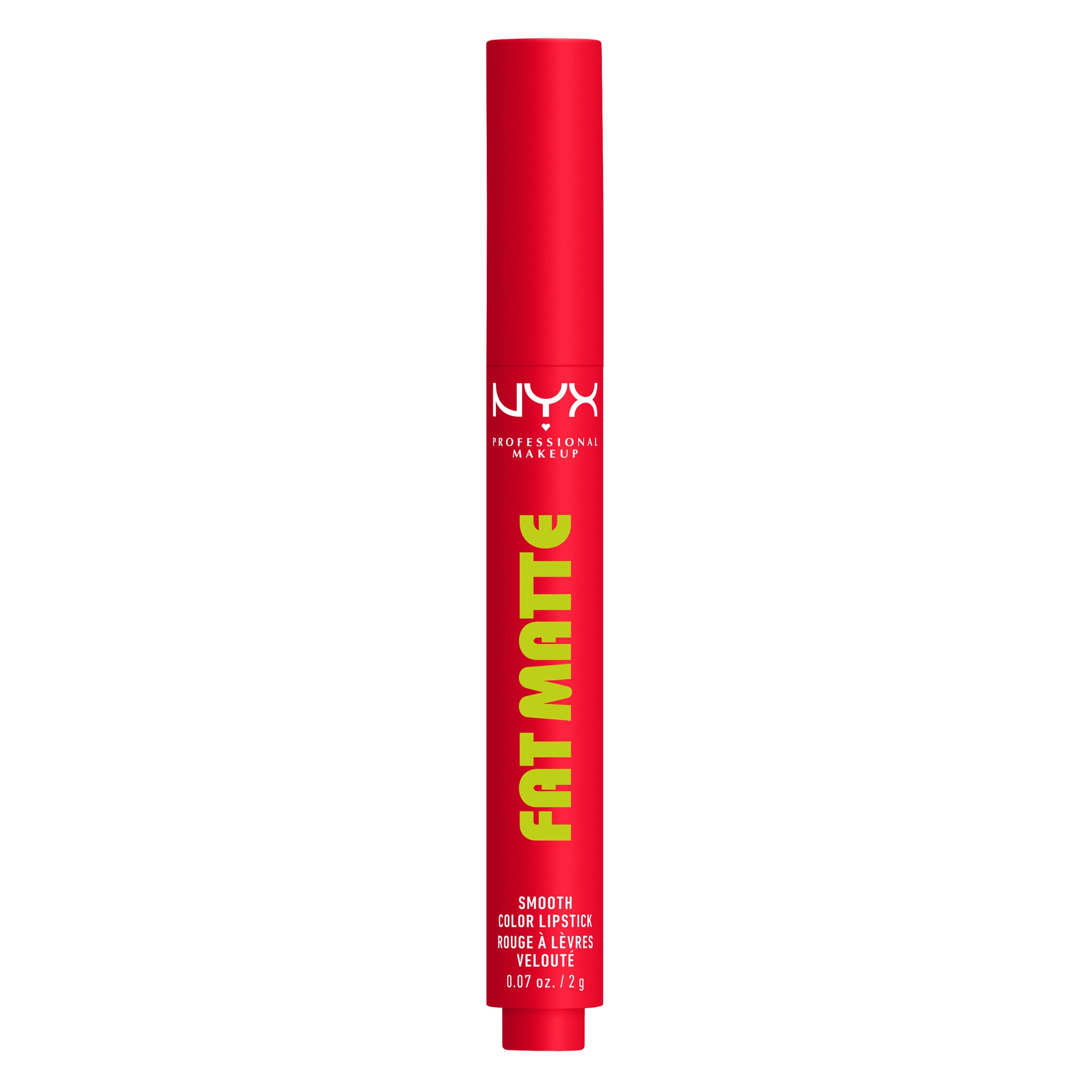 NYX Professional Make Up Fat Matte Lipstick 15 Fuzzy Flame Rood