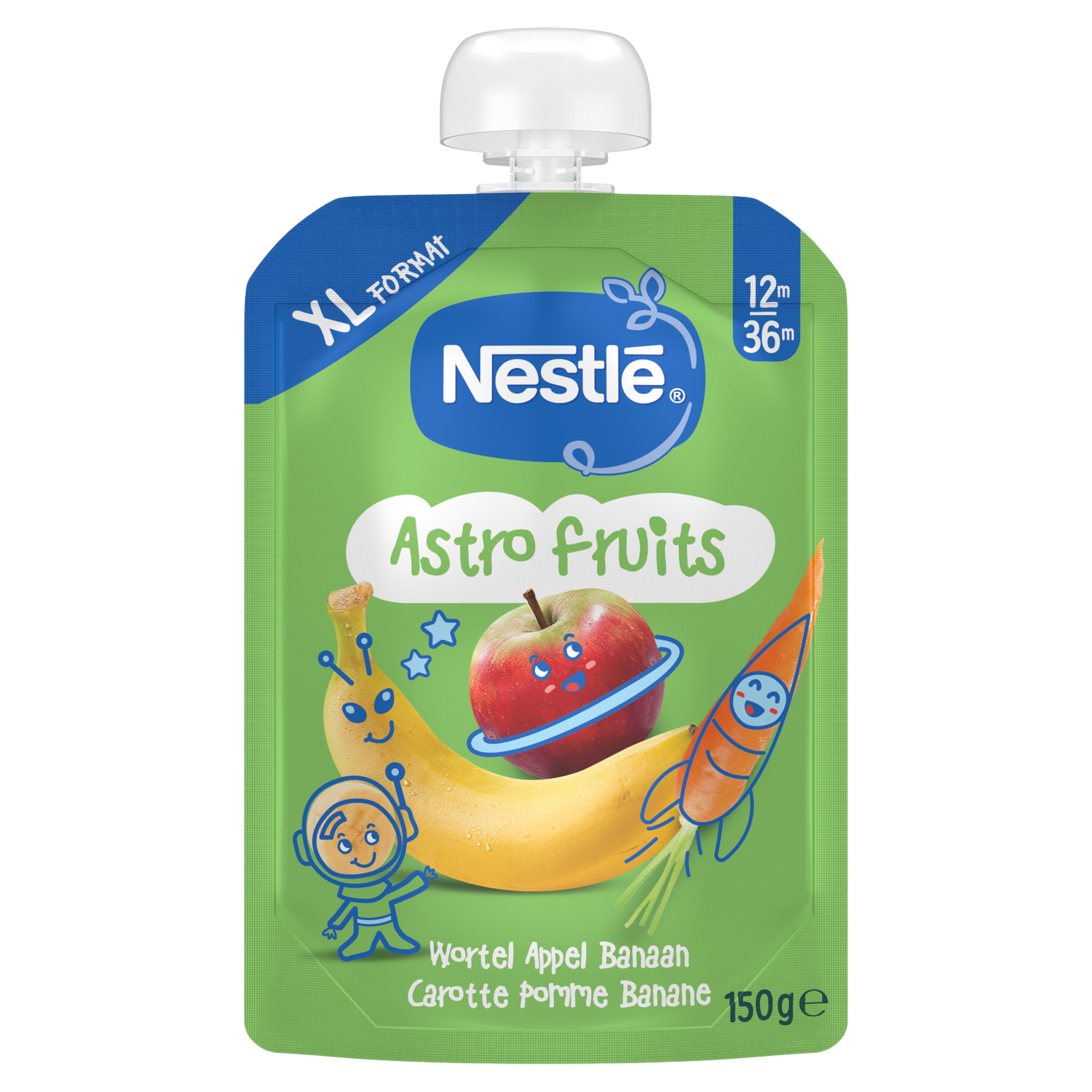 Nestle Astro Fruits Smoothie Appel Banaan Wortel 150 Gr