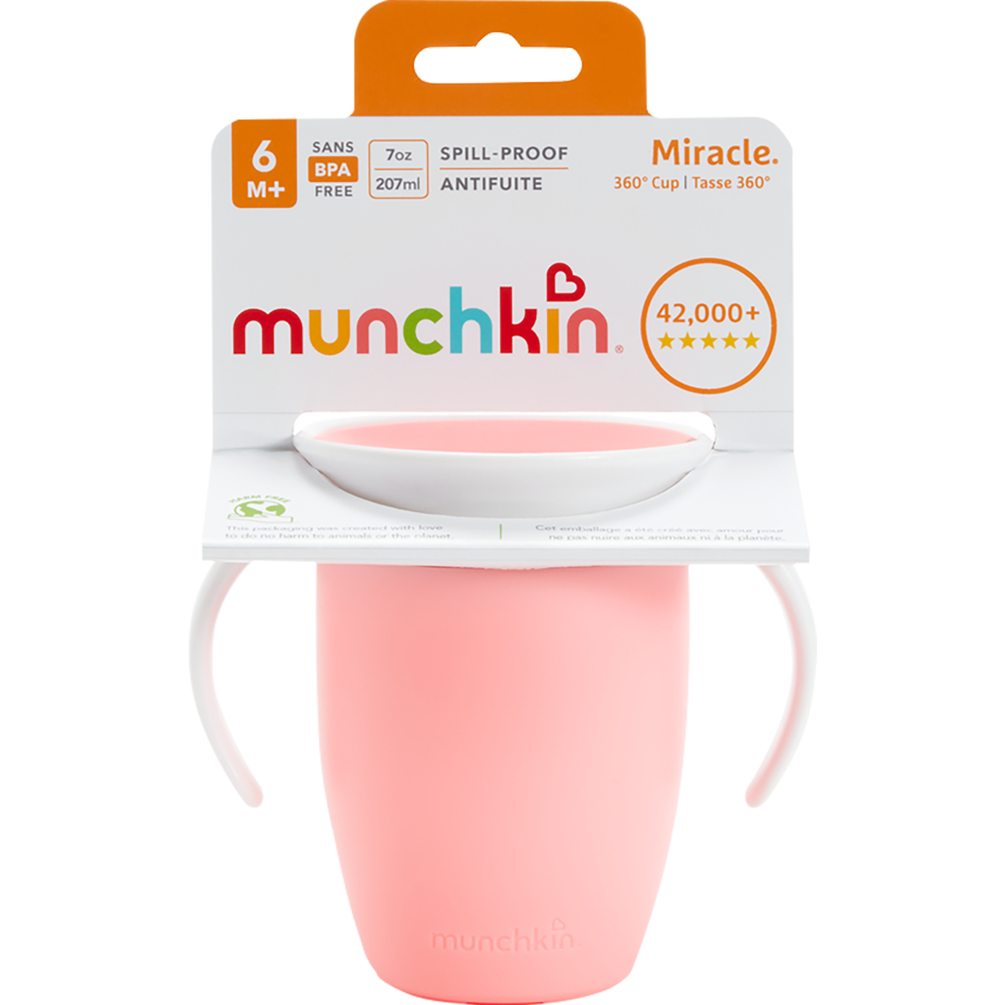 Munchkin Miracle 360° Trainer Anti-Lek Drinkbeker Roze