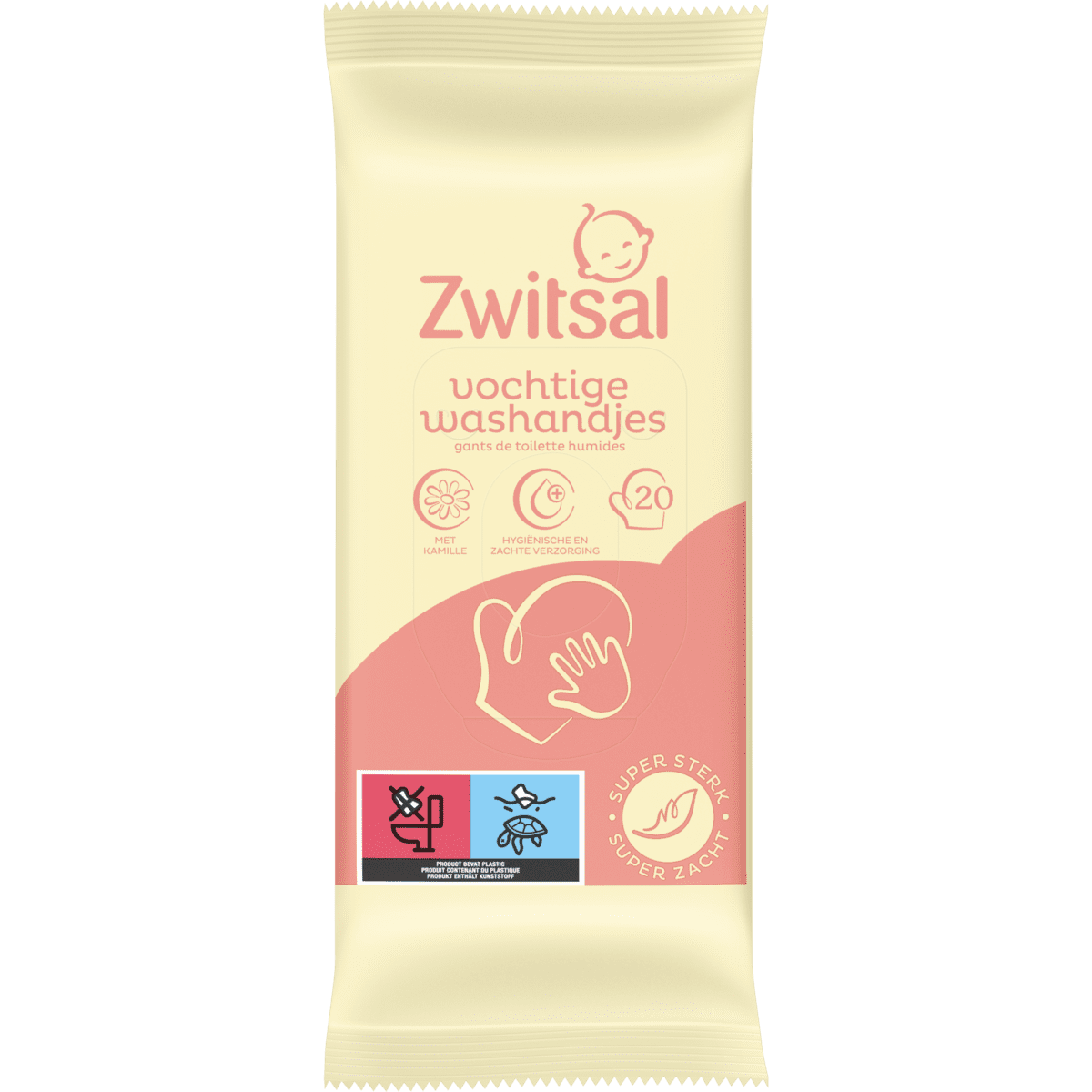 Zwitsal Goedemorgen Vochtige Washandjes 20 Stuks