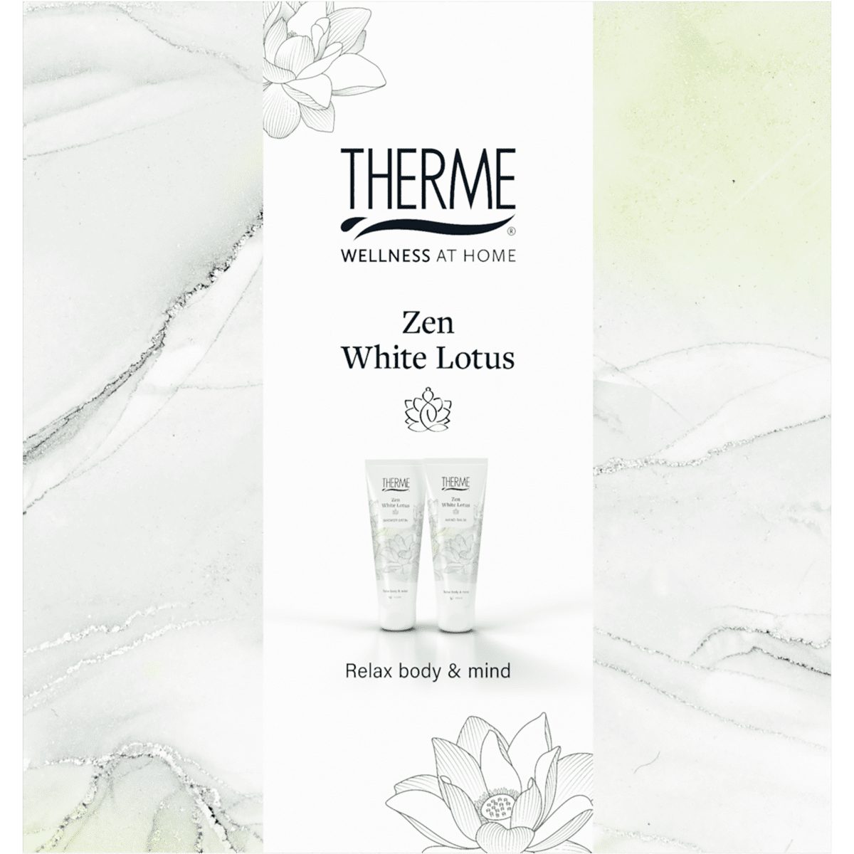 Therme Zen White Lotus Shower Satin & Hand Balm set 2 EA Etos