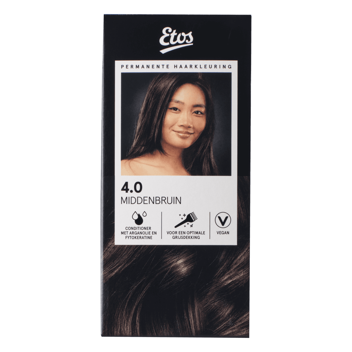 Etos Permanente Haarkleuring 4.0 Middenbruin