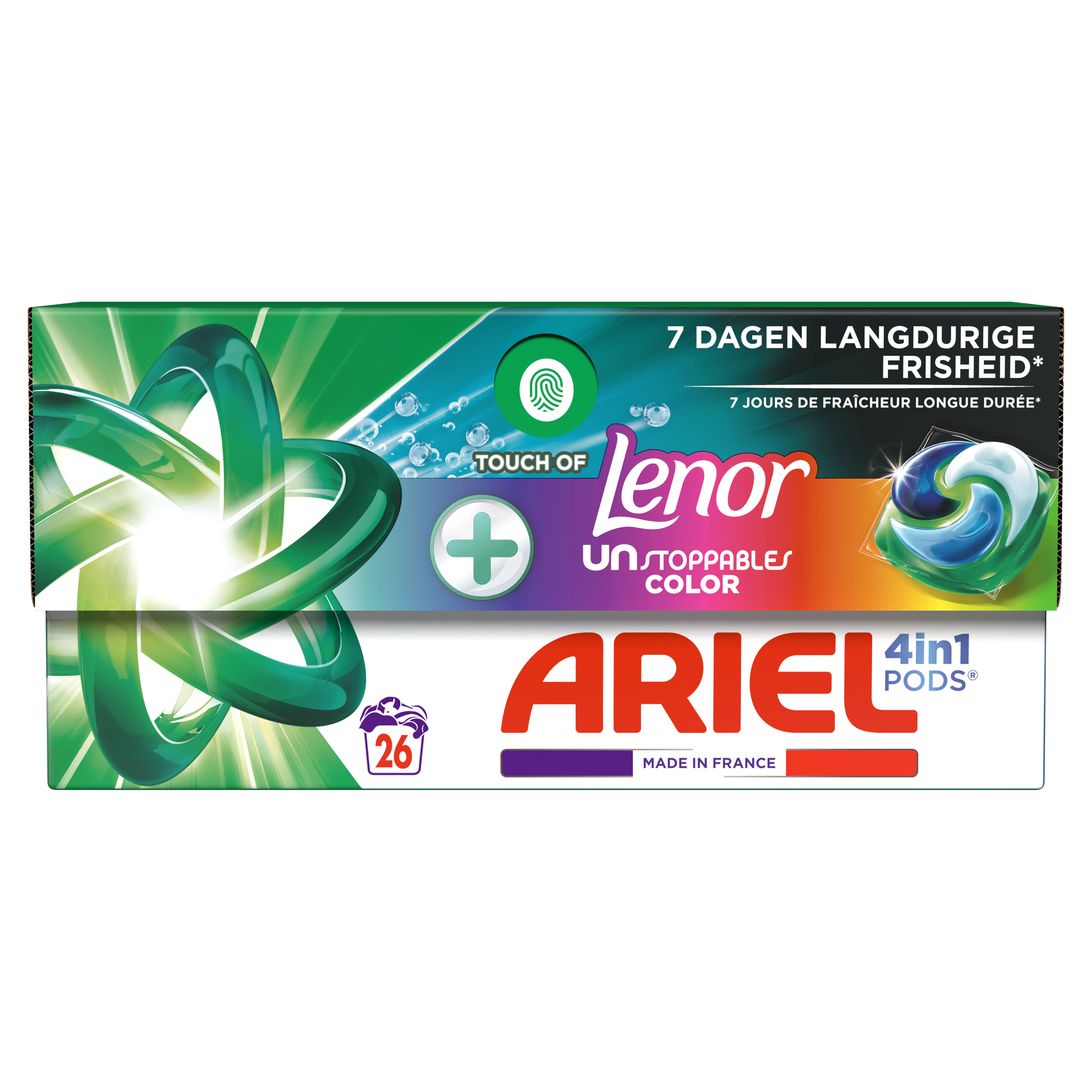Ariel 4-in-1 Pods+ Unstoppables 26 Wasmiddelcapsules