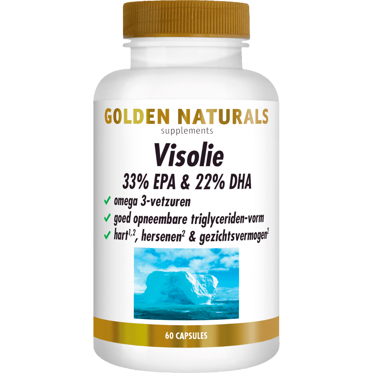 Golden Naturals Visolie 33% EPA & 22% DHA Capsules 60 stuks