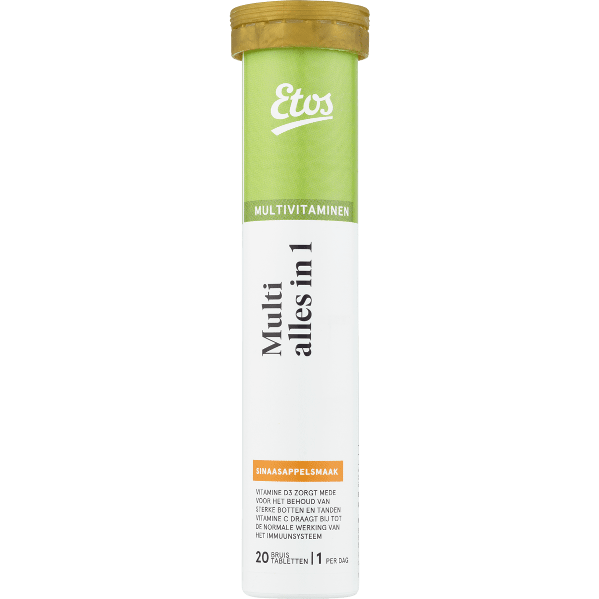 Etos Multi Vitamine Alles-in-1 Sinaasappel Bruistabletten 20 stuks
