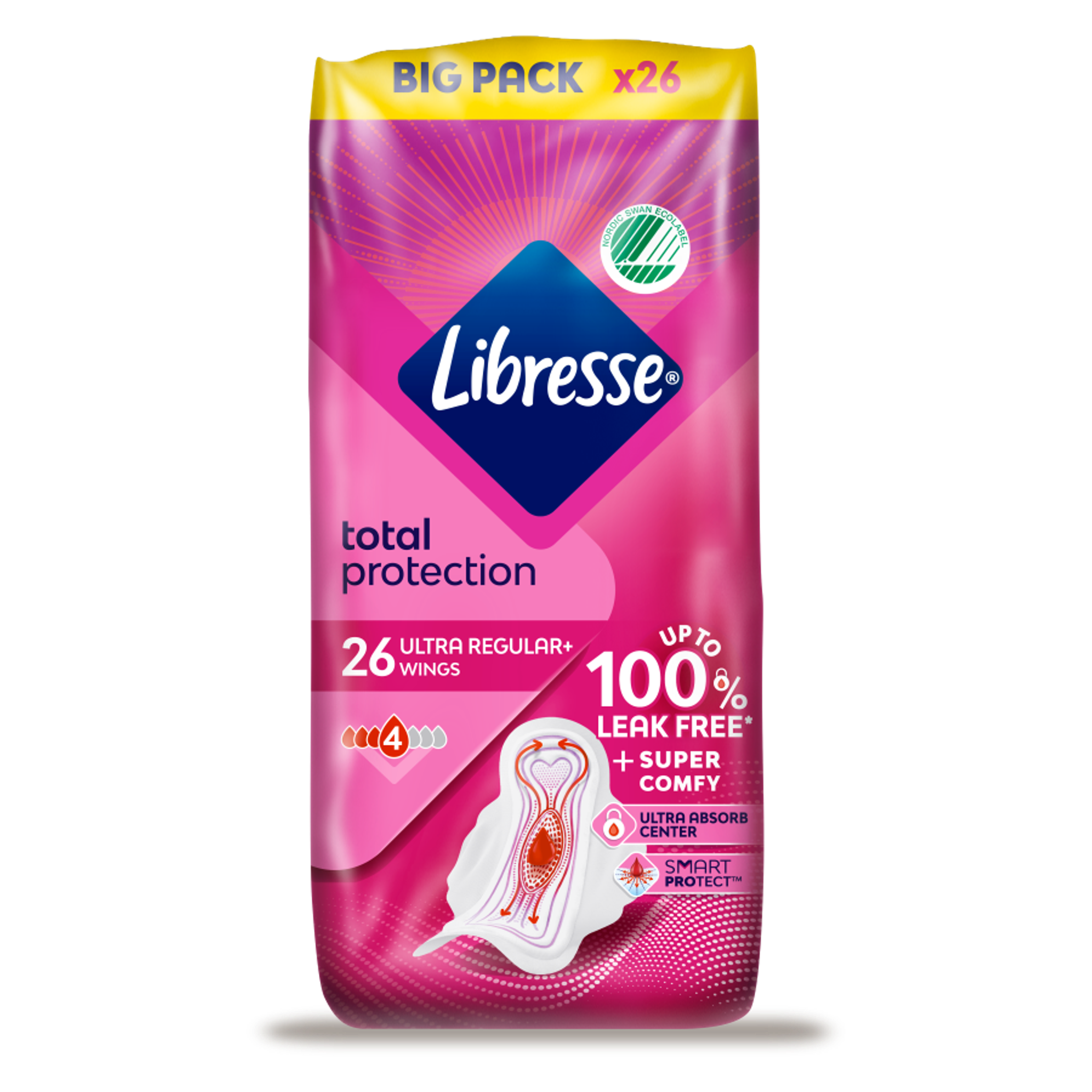 Libresse Ultra Regular Maandverband Big Pack 26 stuks