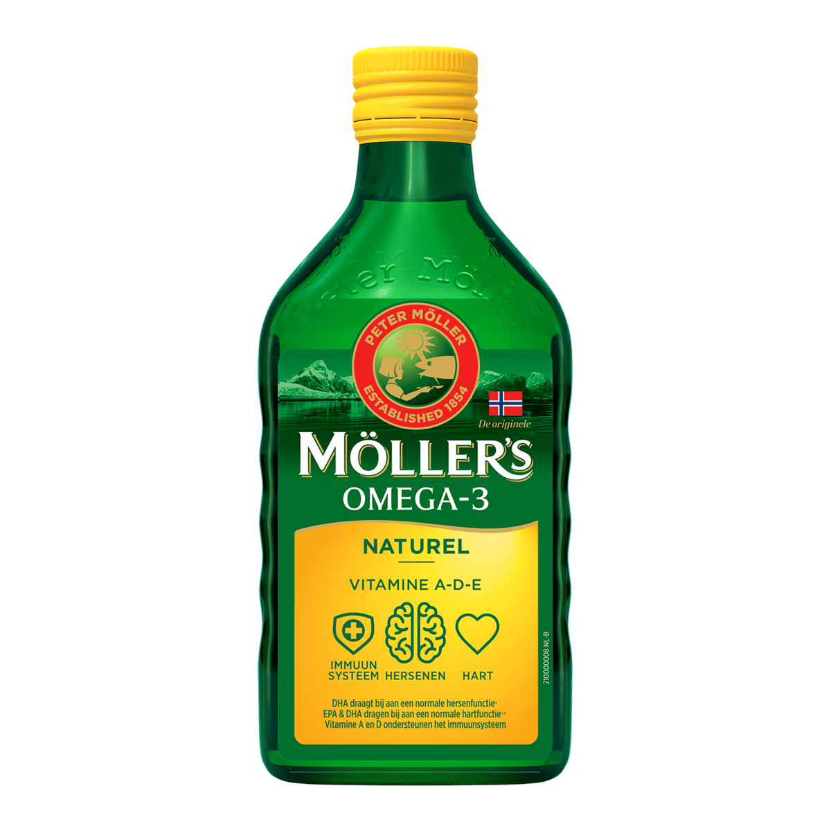 Möller's Omega 3 Levertraan Naturel 250 ML