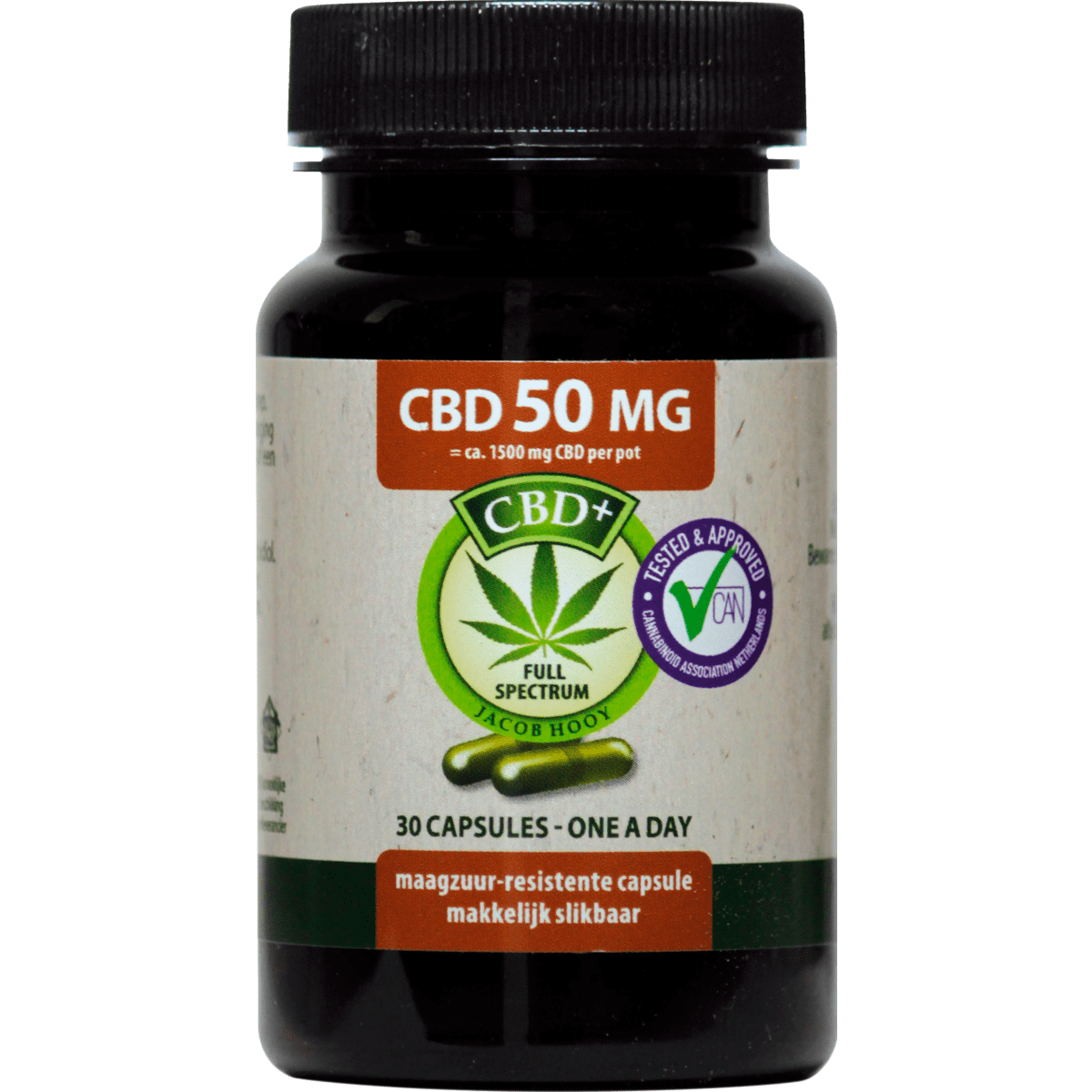 Jacob Hooy CBD Capsules 50 MG 30 stuks