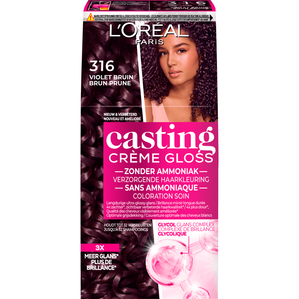 L'Oréal Paris Casting Crème Gloss Haarverf 316 Blackberry Violet Bruin