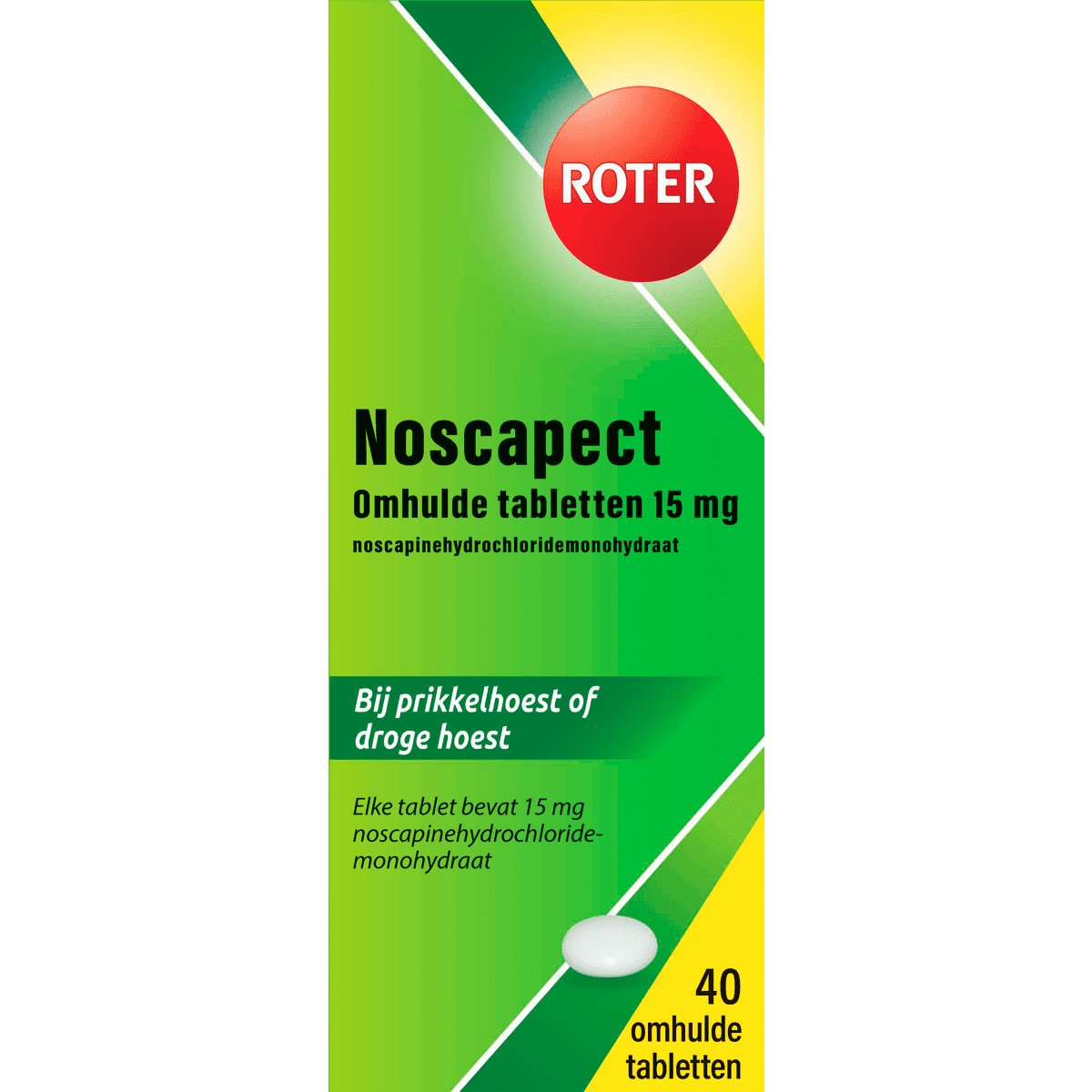 Roter Noscapect Omhulde Tabletten 40 stuks