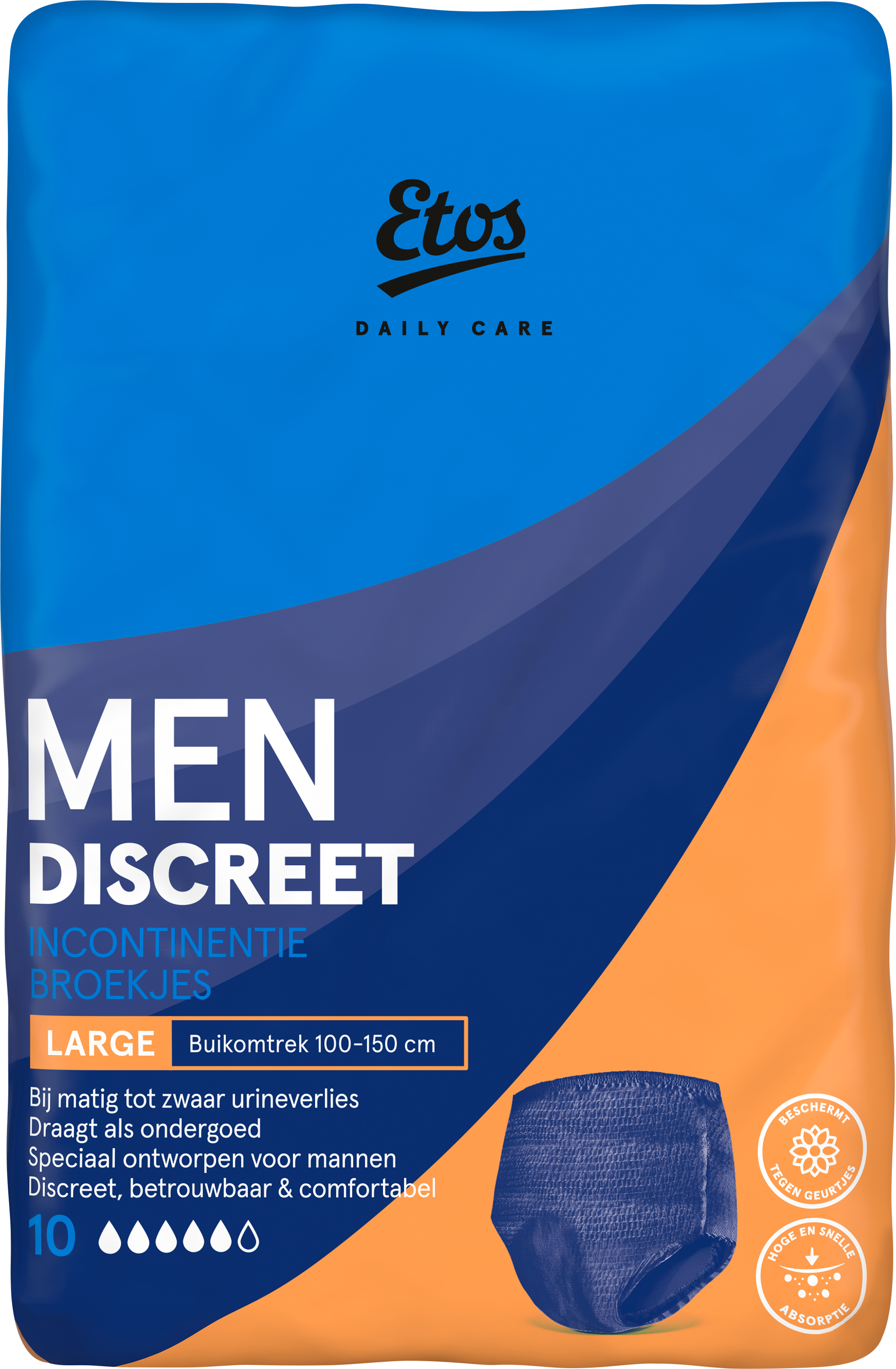 Etos Men Discreet Incontinentiebroekjes Large 10 stuks