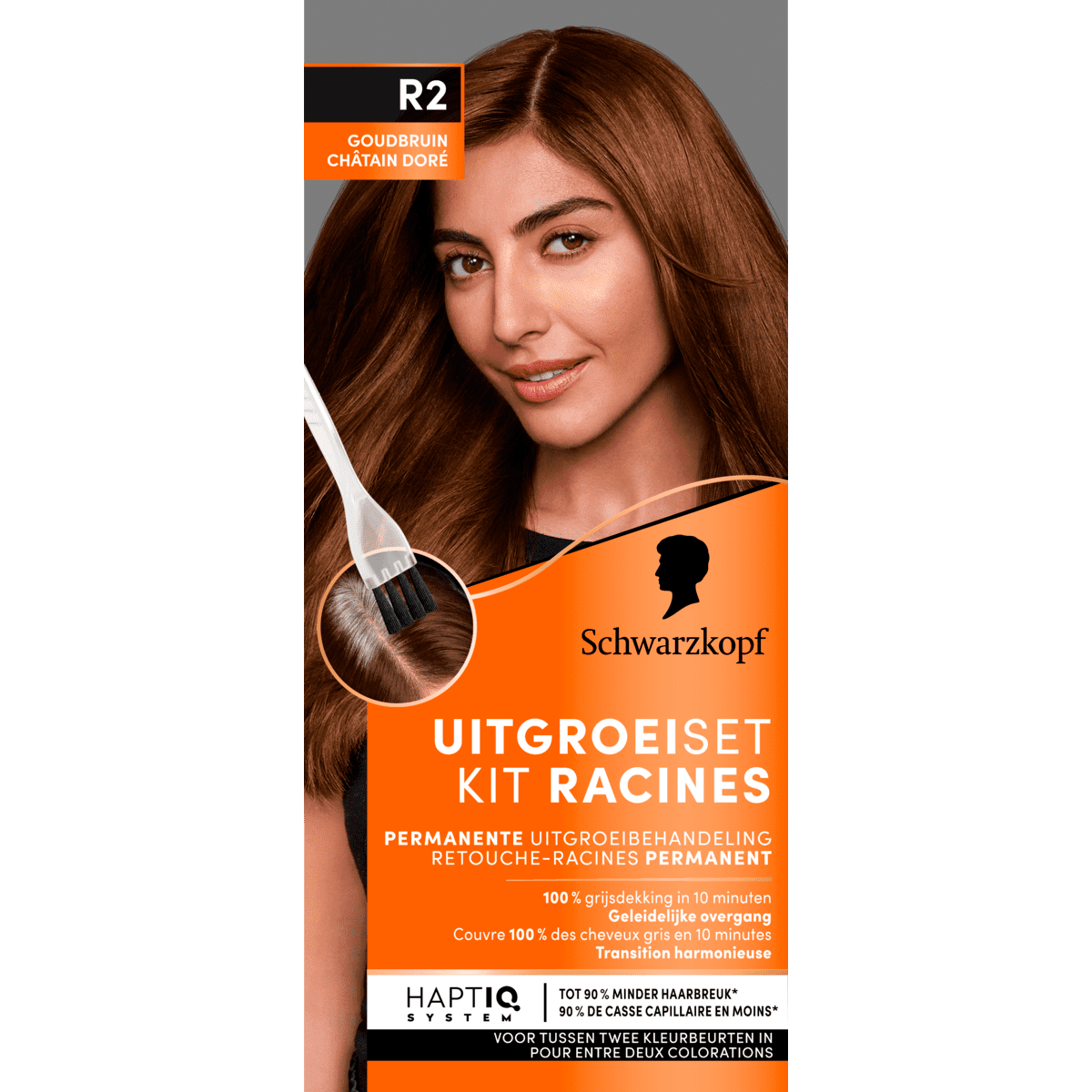Schwarzkopf Permanent Color Uitgroeiset R2 Goudbruin