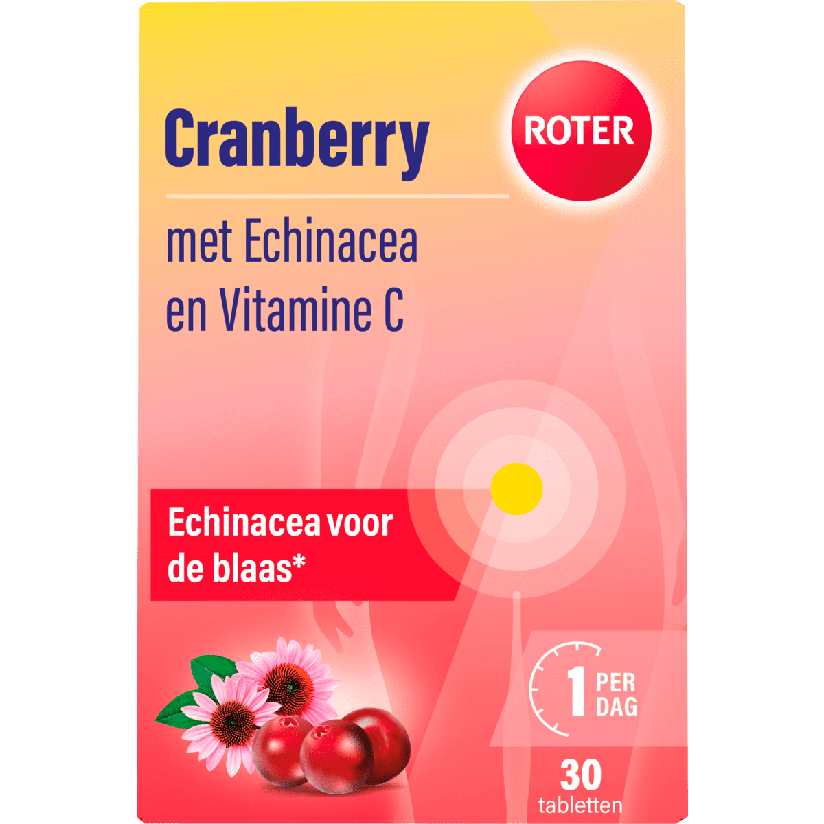 Roter Cranberry Vitamine C Echinacea Tabletten 30 stuks