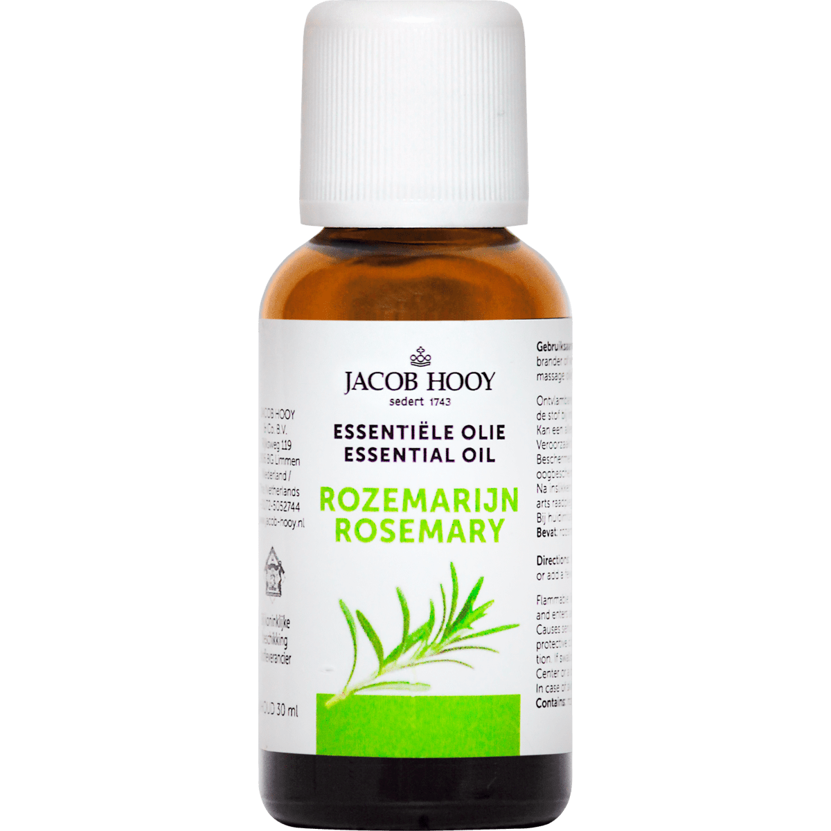 Beschuldiging Zeeanemoon Voorwaardelijk Jacob Hooy Essentiële Olie Rozemarijn 30 ML 30 ML | Etos