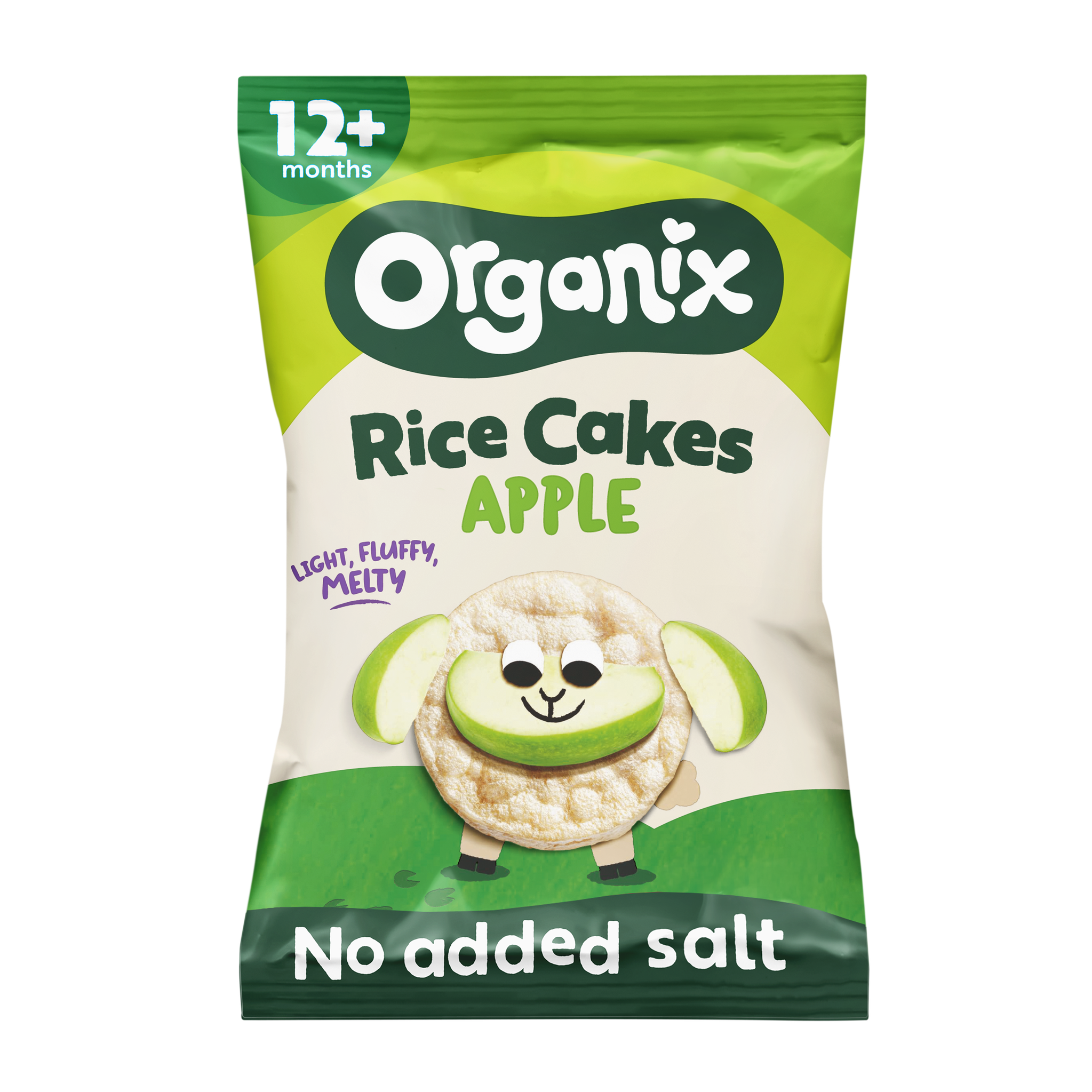 Organix Bio Luchtige Rijstwafeltjes Appel 12+ Maanden 40g