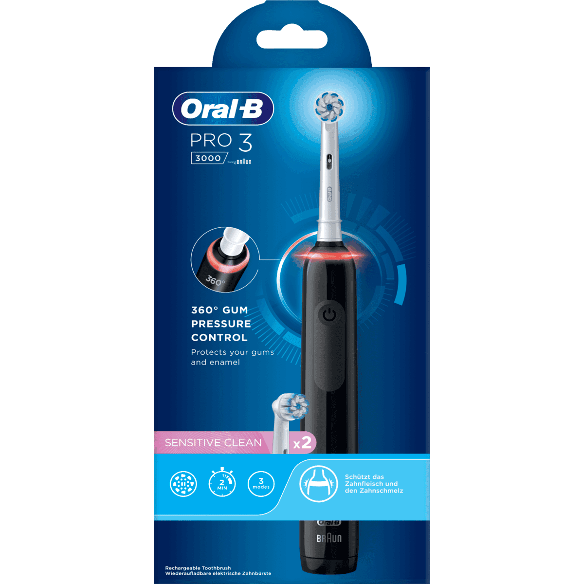 Oral-B Pro 3 3000 Tandenborstel Zwart 1 EA | Etos