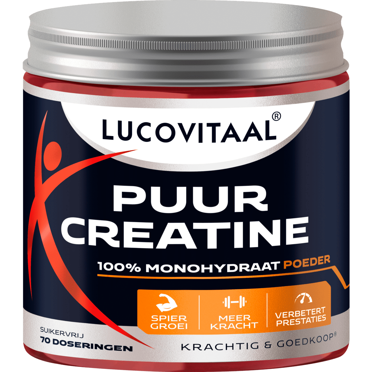 Lucovitaal Puur Creatine 100% Monohydraat poeder 210 gram