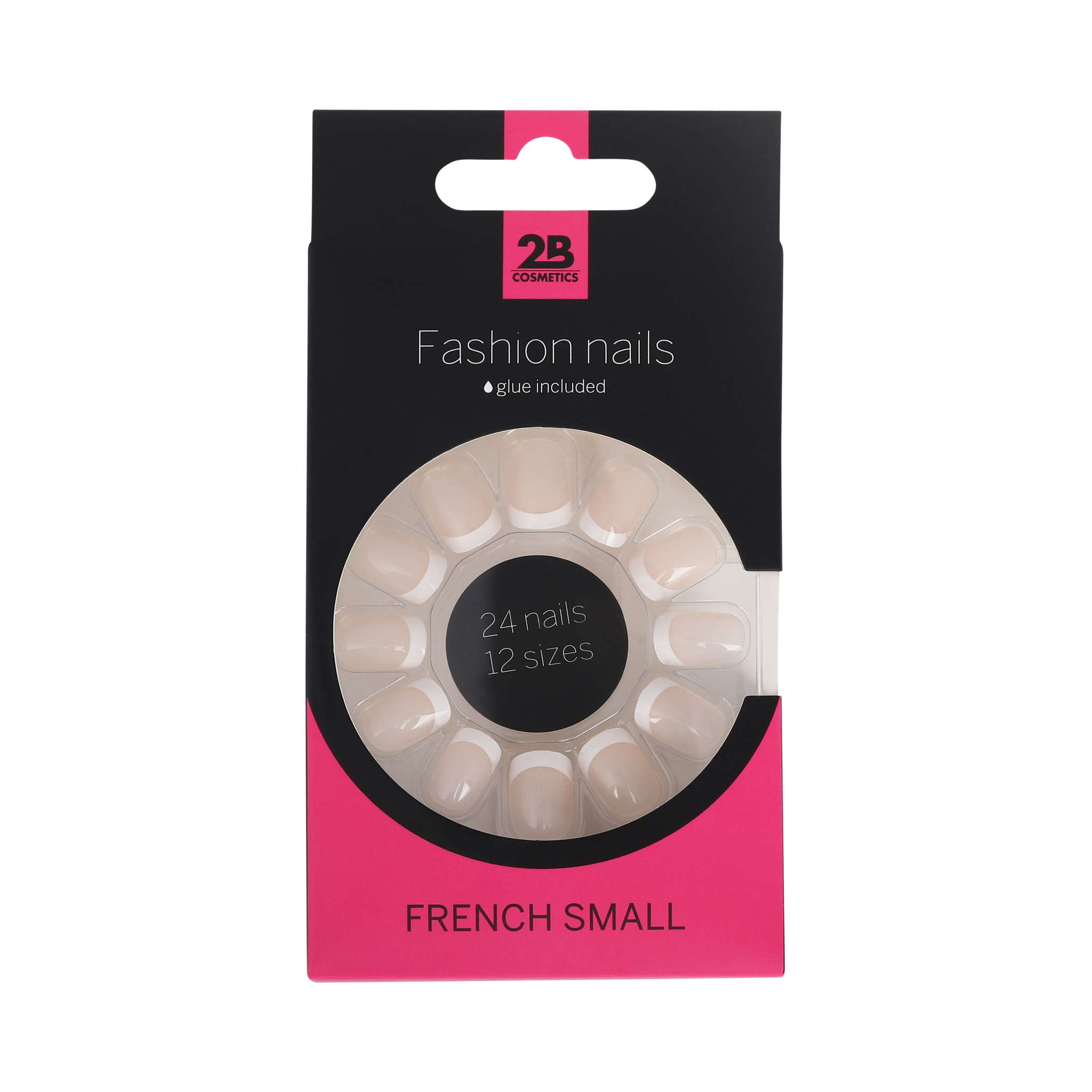 2B Fashion Nails Kunstnagels French Small 24 stuks
