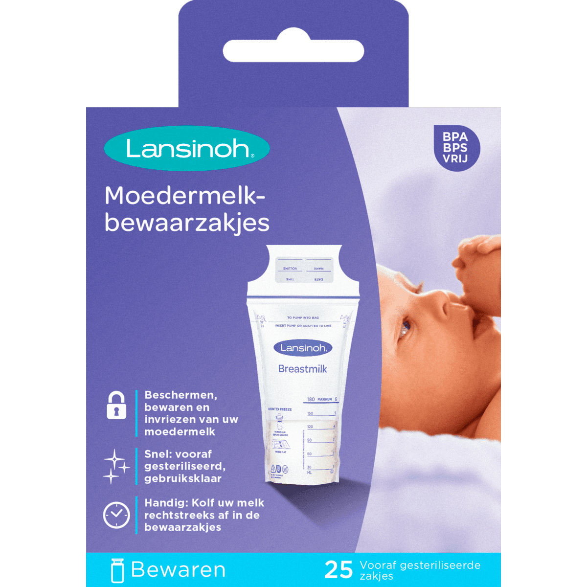 Lansinoh Moedermelkbewaarzakjes 25 stuks