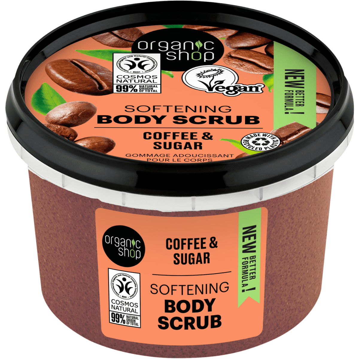 Organic Shop Organic Coffee & Sugar Bodyscrub 250 ML 250 ML Etos