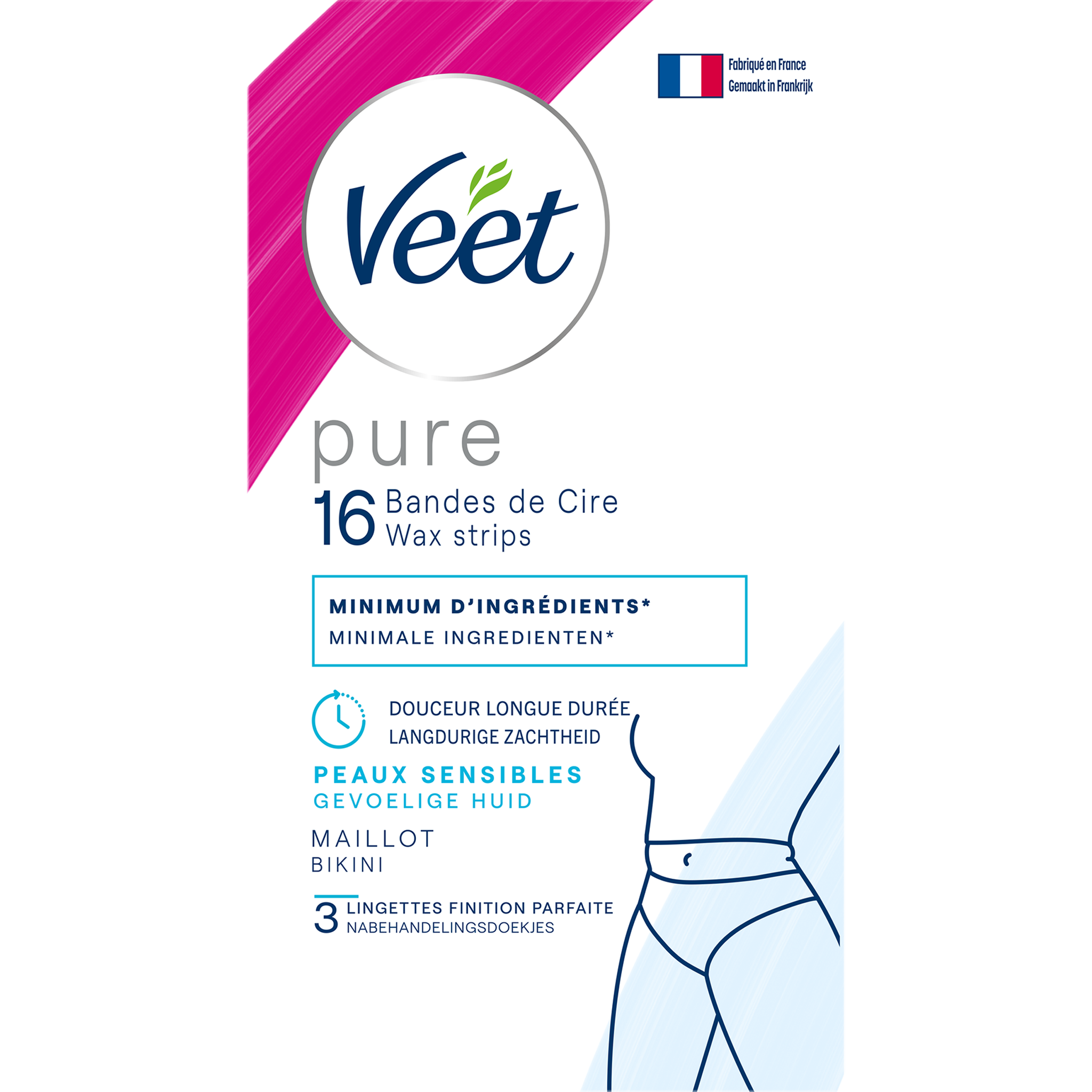 Veet Pure Bikini Waxstrips 16 stuks