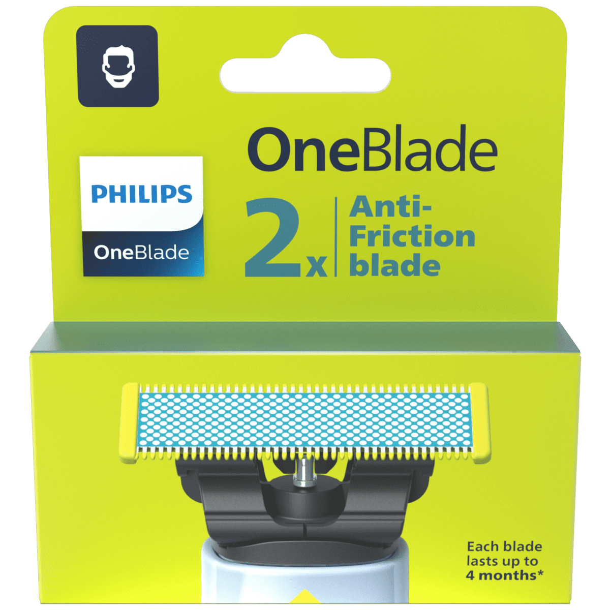 Philips OneBlade First Shave Navulmesjes QP225/50 2 stuks