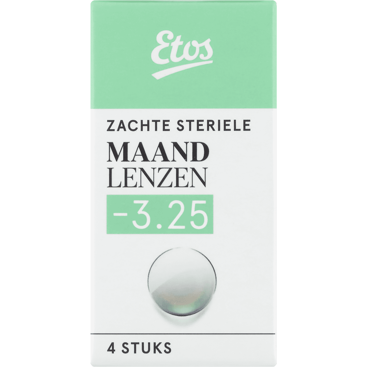 Etos Zachte Maandlenzen -3.25 4 stuks