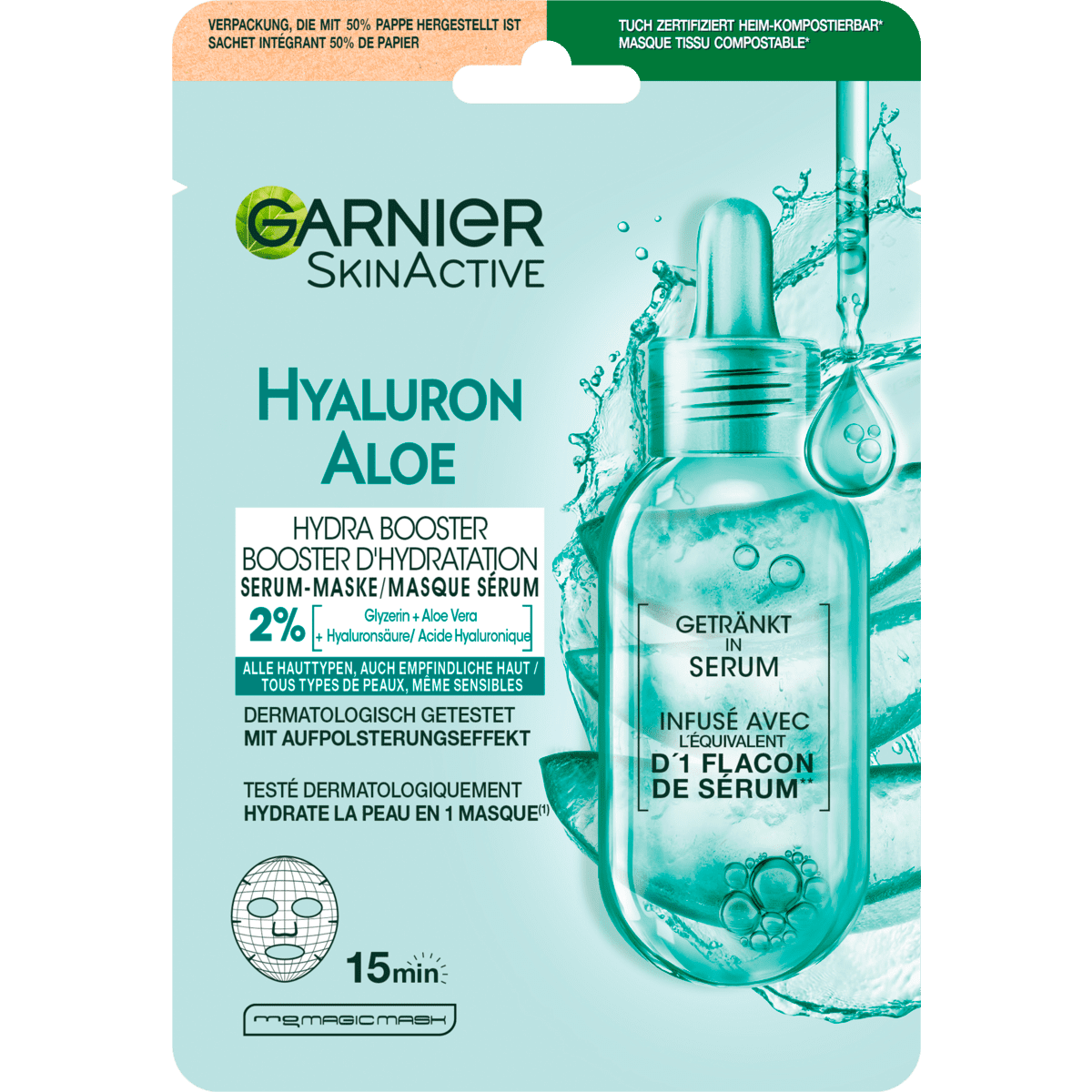 Garnier SkinActive Hydra Bomb Hydraterend + Verfrissend Tissuemasker