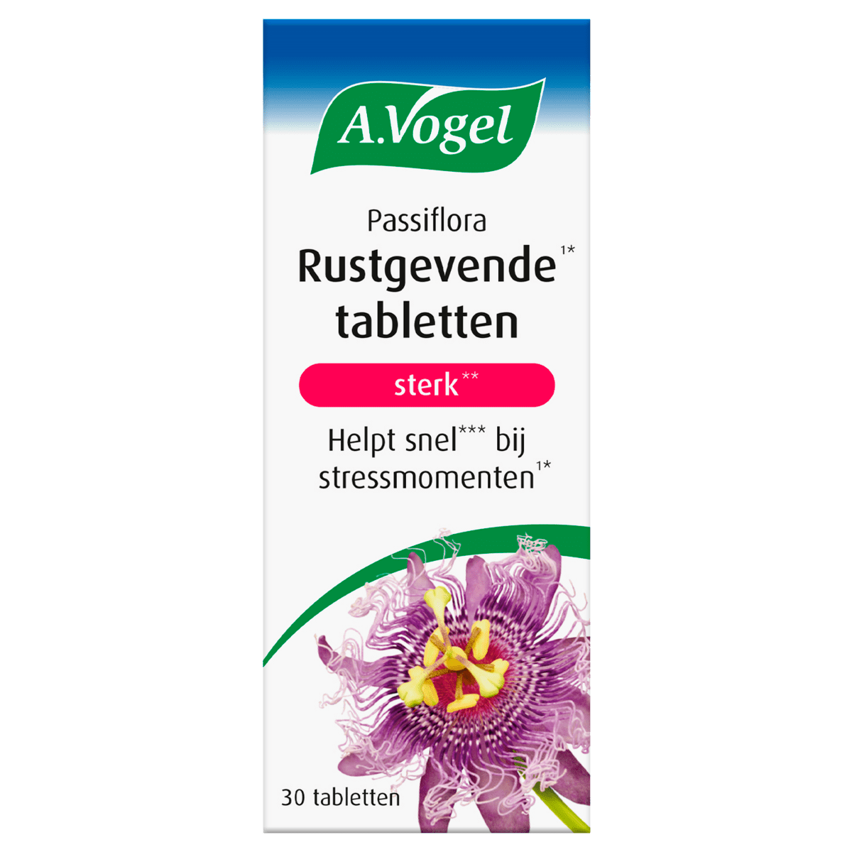 A.Vogel Passiflora Rustgevende Tabletten Bij Stressmomenten 30 stuks