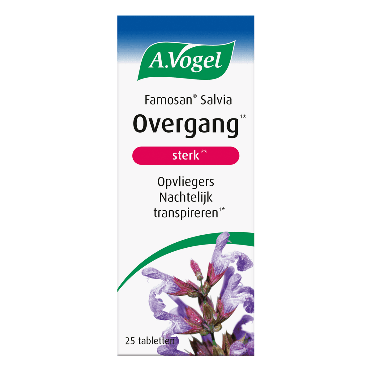 A.Vogel Famosan Salvia Sterk** Bij Opvliegers1* Tabletten 25 stuks