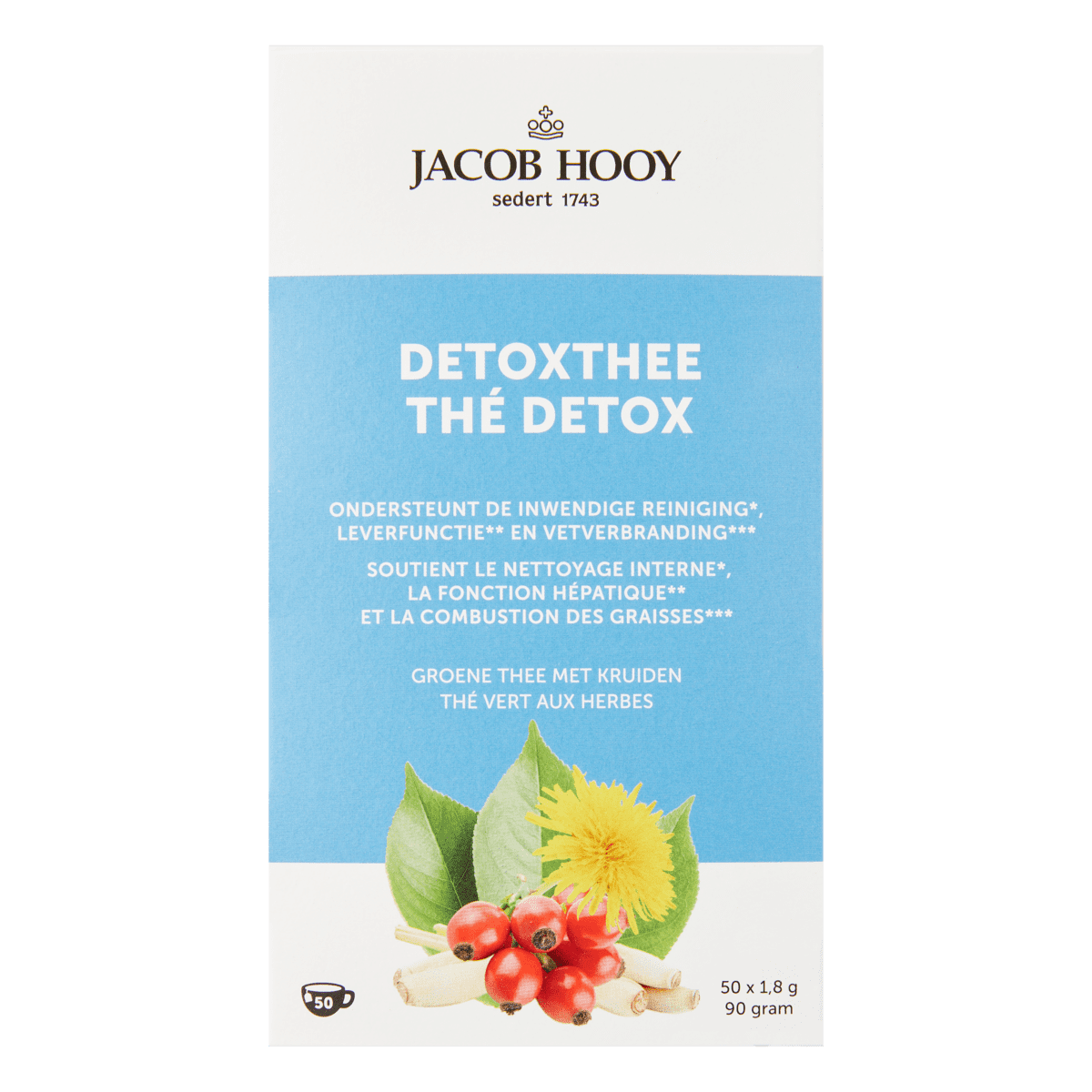 Jacob Hooy Theezakjes Detox 50 stuks