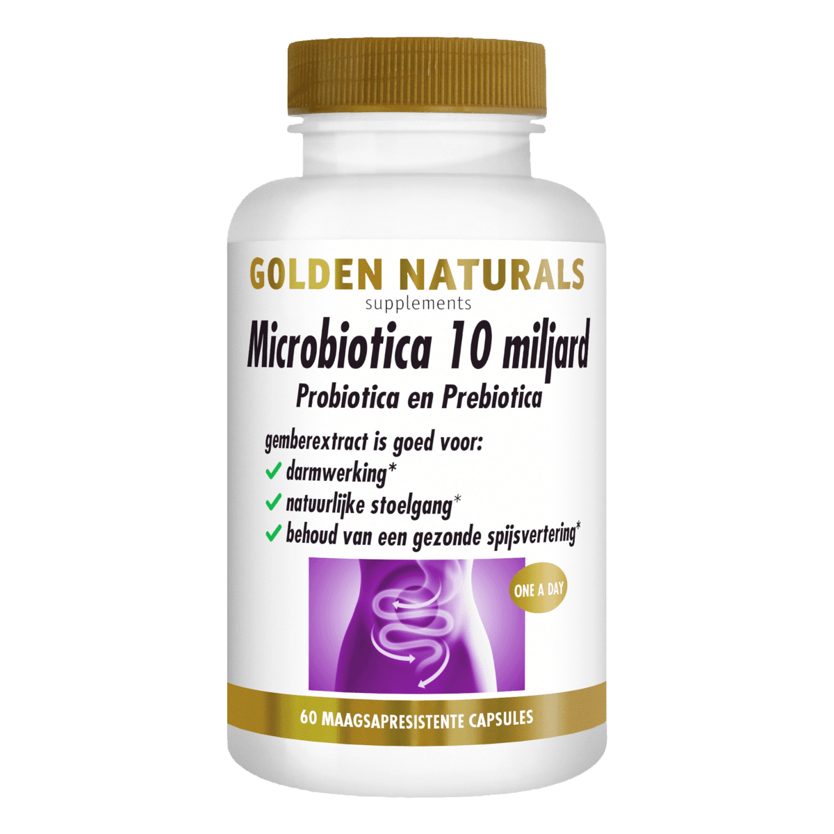 Golden Naturals Microbiotica 10 Miljard Capsules 60 stuks