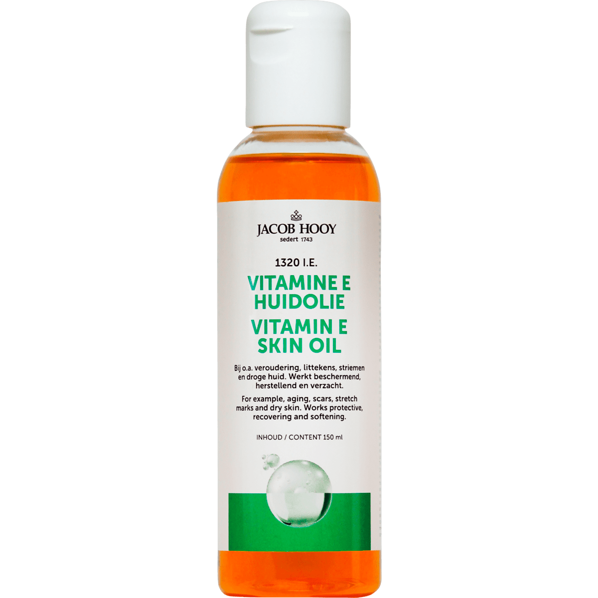 Jacob Hooy Vitamine E Huidolie 150 ML