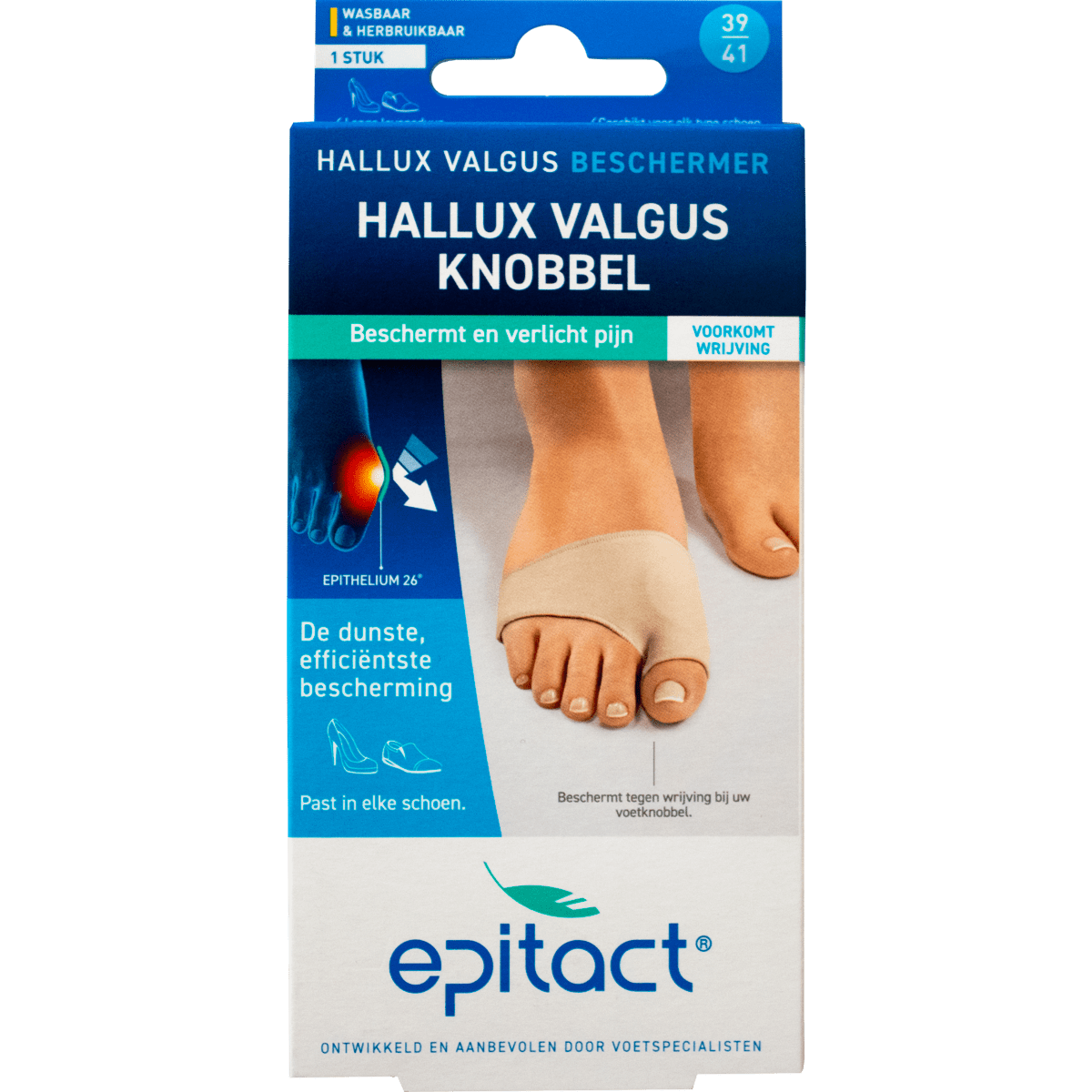 Epitact Hallux Valgus Knobbel Beschermer 39-41