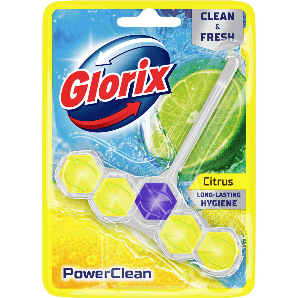 Glorix PowerClean Citrus Toiletblok