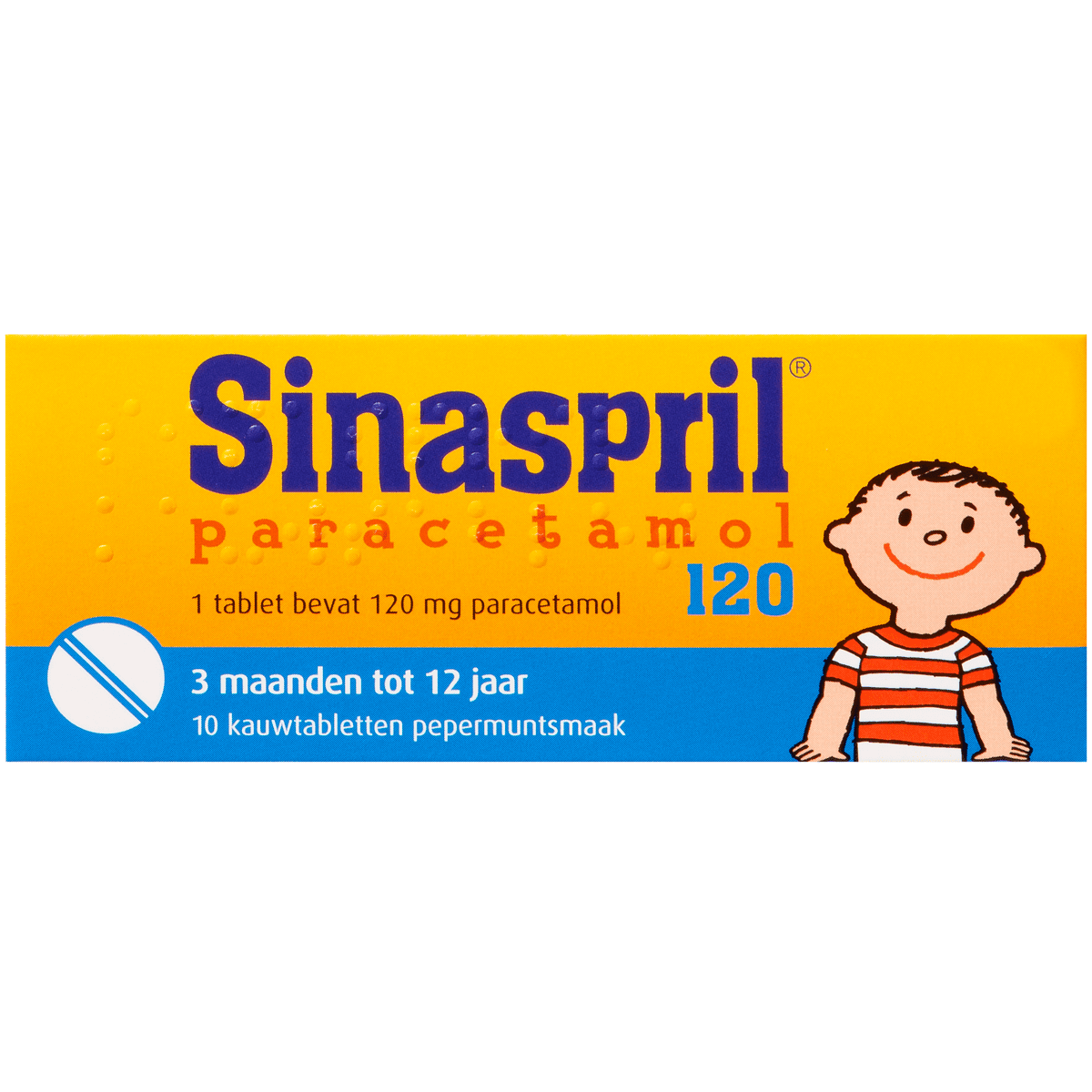 Sinaspril Paracetamol Kauwtabletten 10 stuks