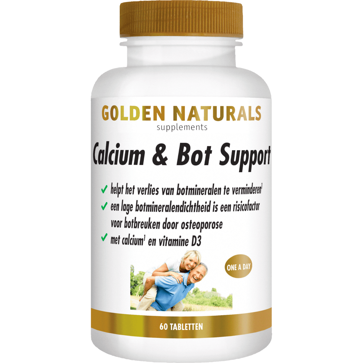 Golden Naturals Calcium & Bot Support Tabletten 60 stuks