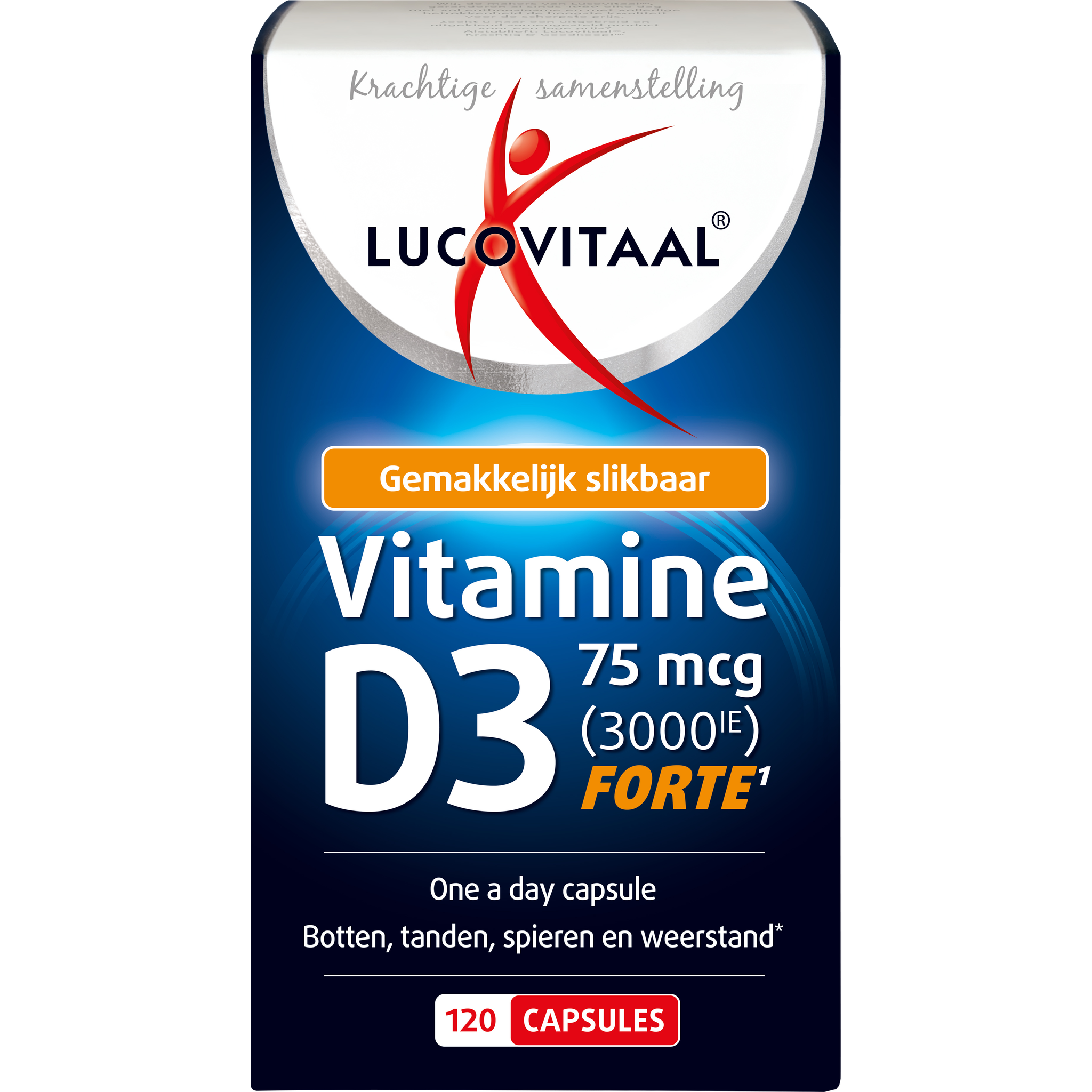 Lucovitaal Vitamine D3 75 MCG (3000IE) Forte Capsules 120 stuks