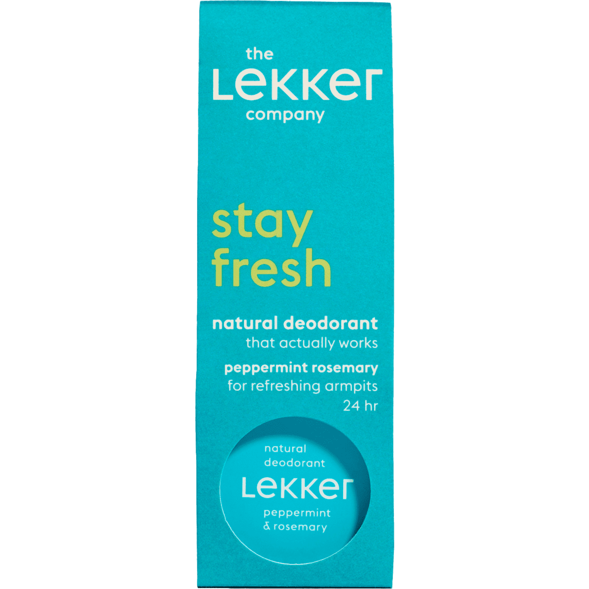 The Lekker Company Pepermunt & Rozemarijn Deodorant Crème 30 gram