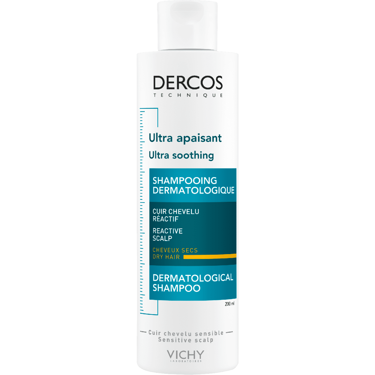 Vichy Dercos Ultra-Kalmerende Shampoo Droog Haar 200 ML