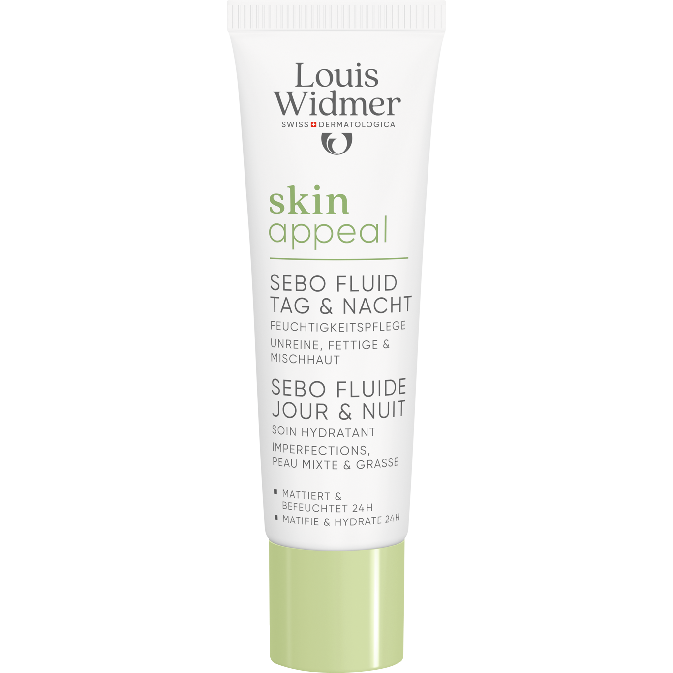 Louis Widmer Skin Appeal Sebo Fluid Zonder Parfum 30 ML