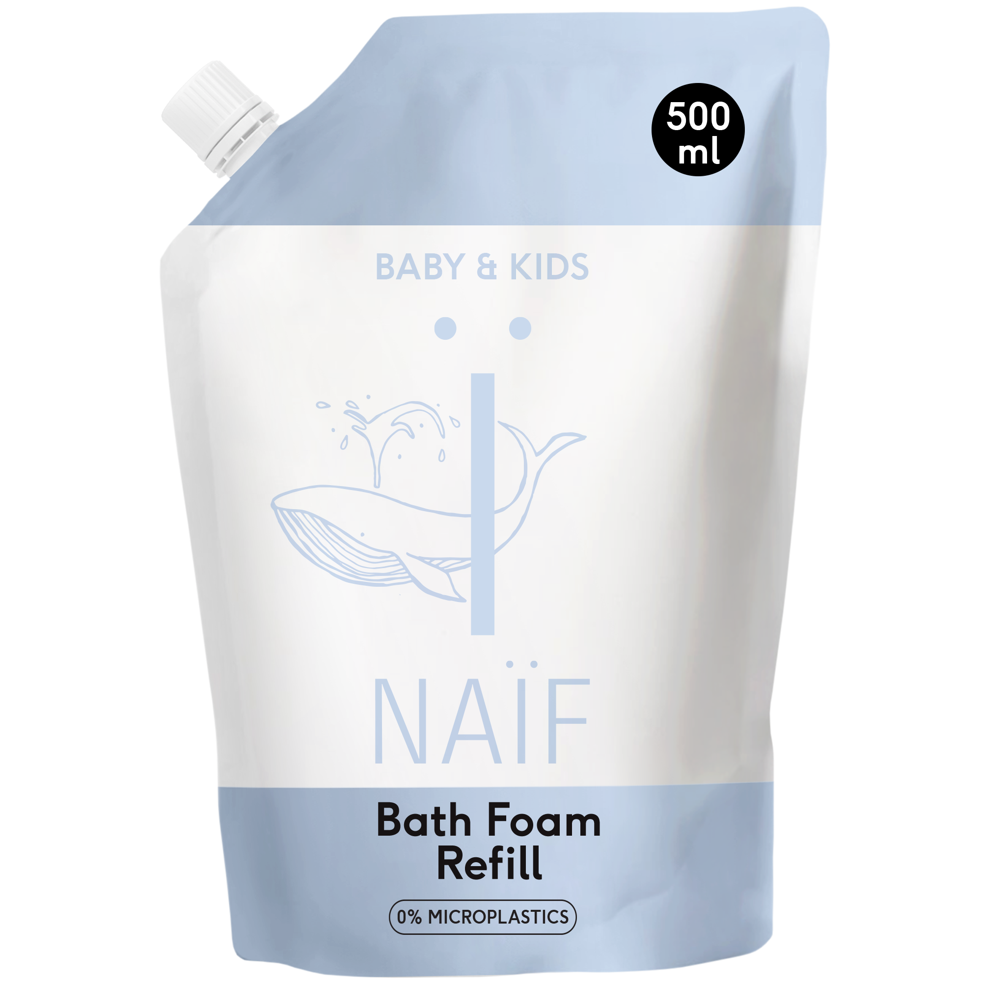 Naïf Baby & Kids Verzorgende Badschuim Navulverpakking 500 ML