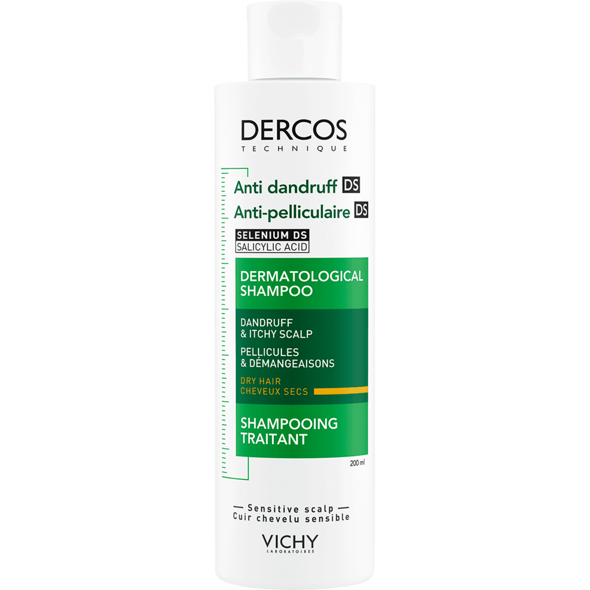 Vichy Dercos Anti-Roos Shampoo Droog Haar 200 ML